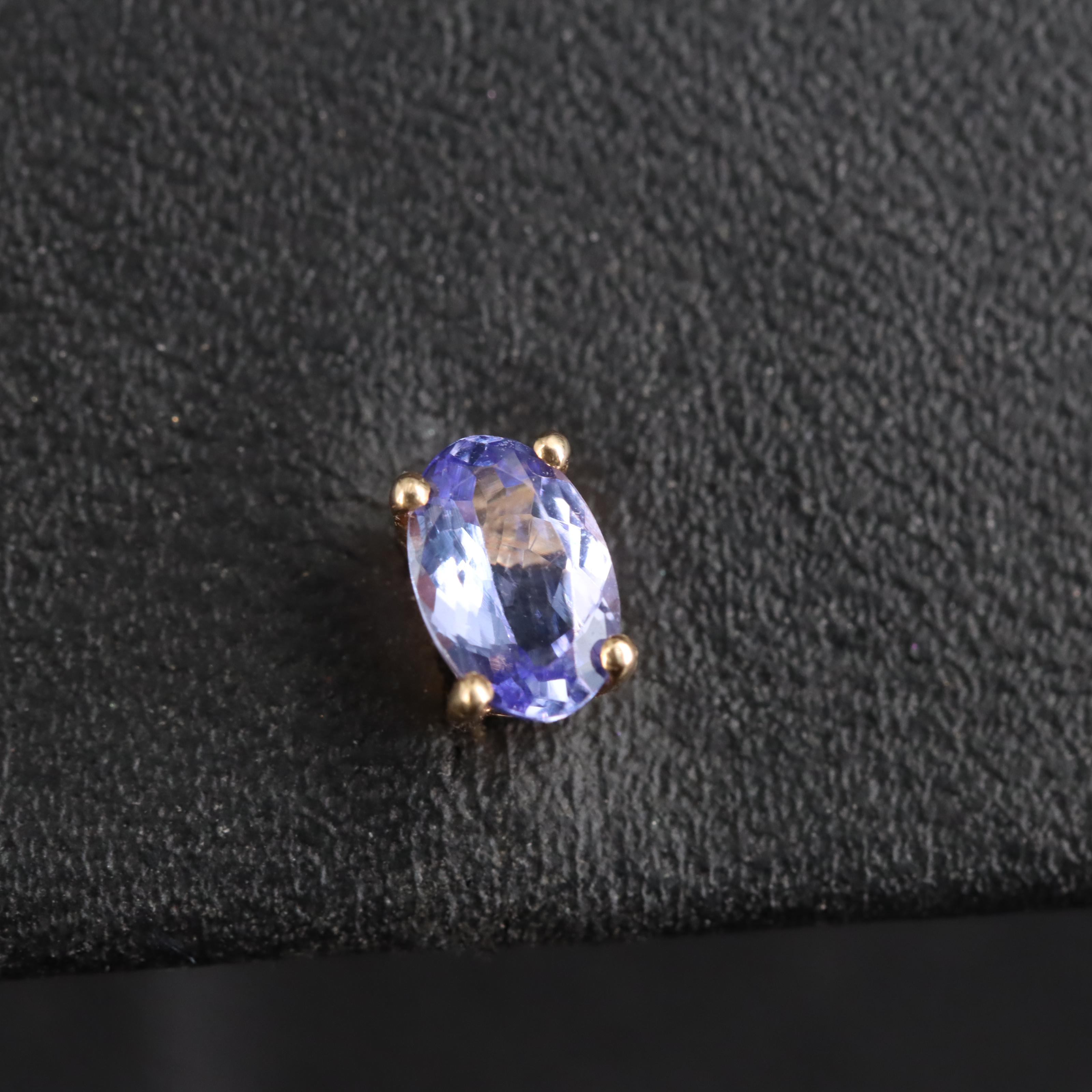 14K Tanzanite Stud Earrings