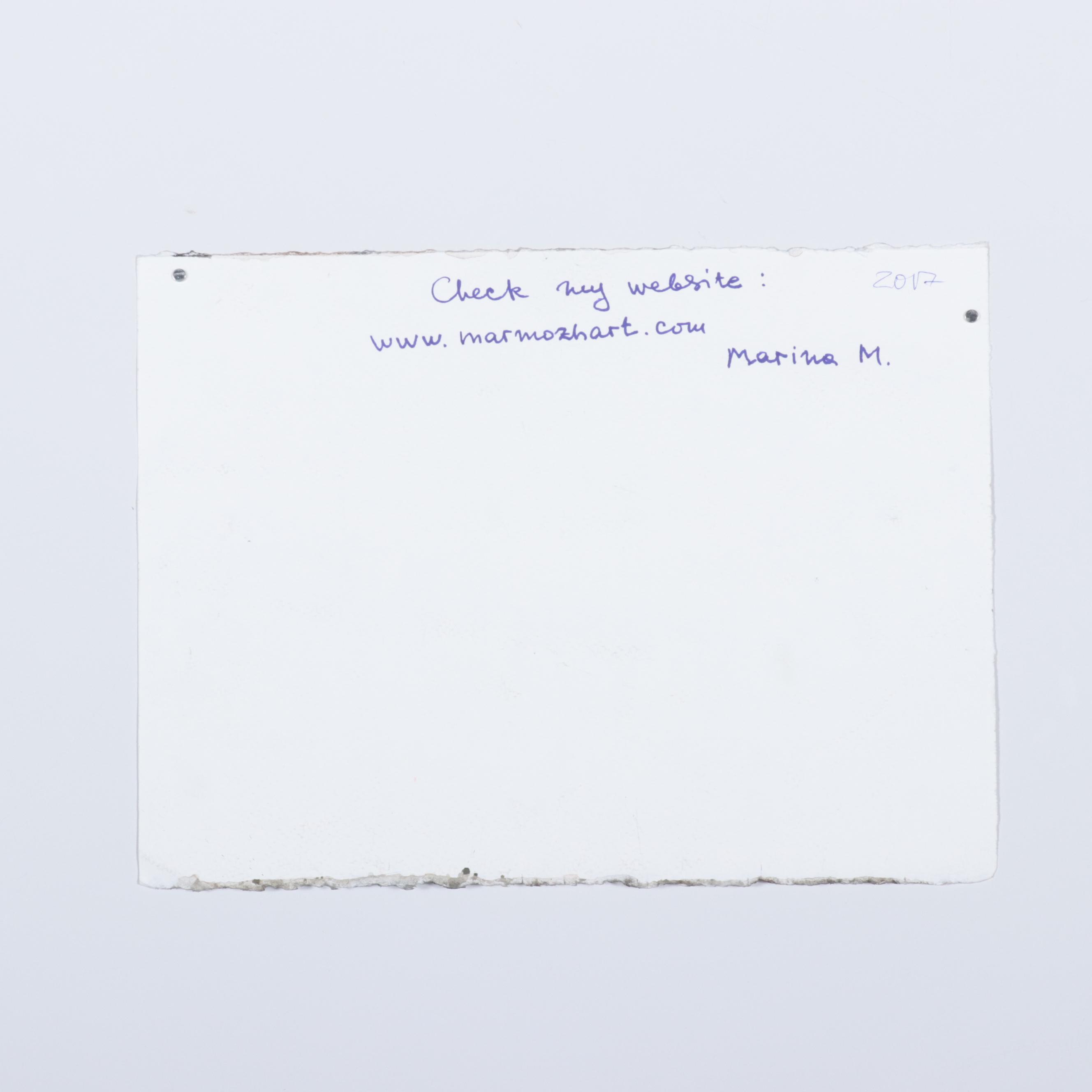 Marina Mozhayeva Watercolor Painting of Street Scene, 2017