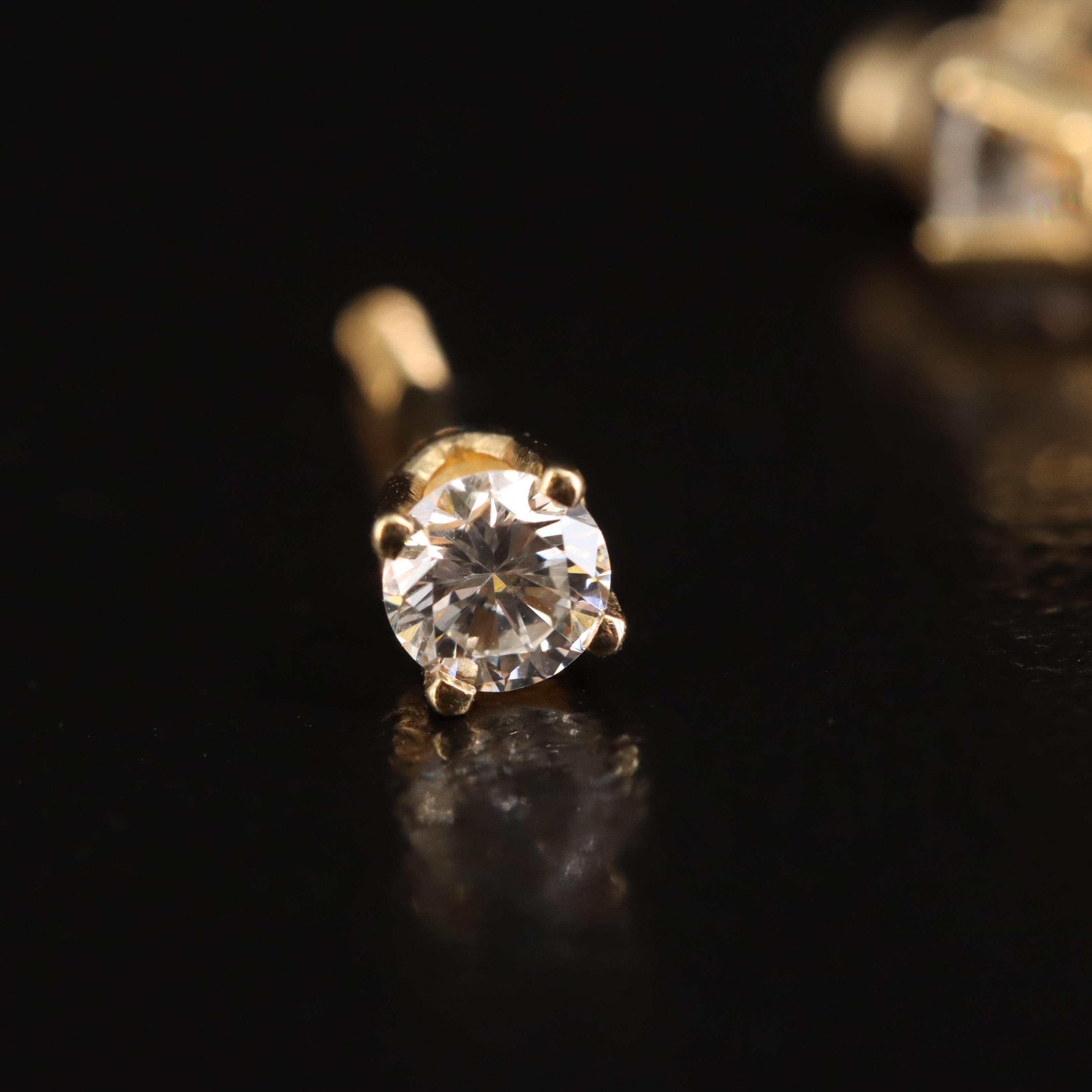 14K 0.22 CTW Diamond Stud Earrings