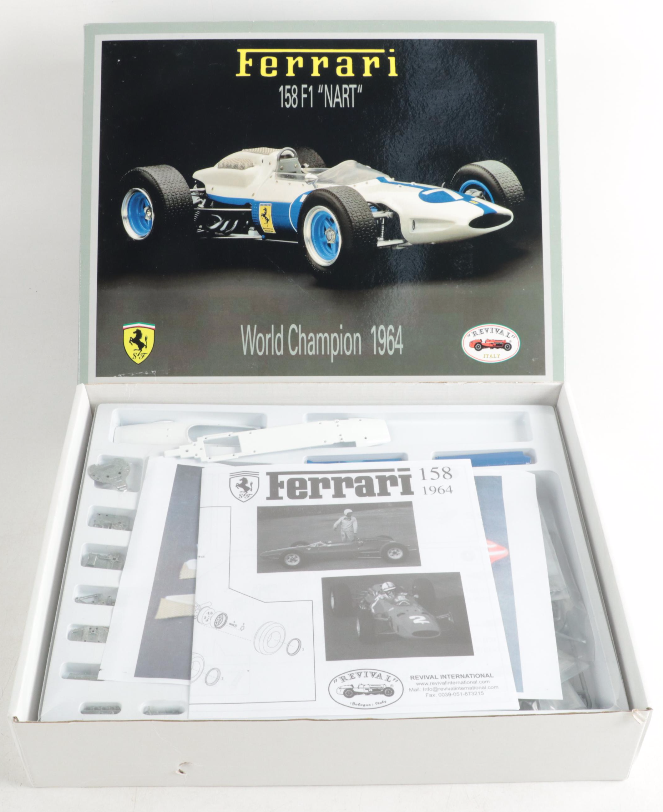 Revival Ferrari F1 1961 and 1964 World Champion Model Racing Car 1:20 Model Kits