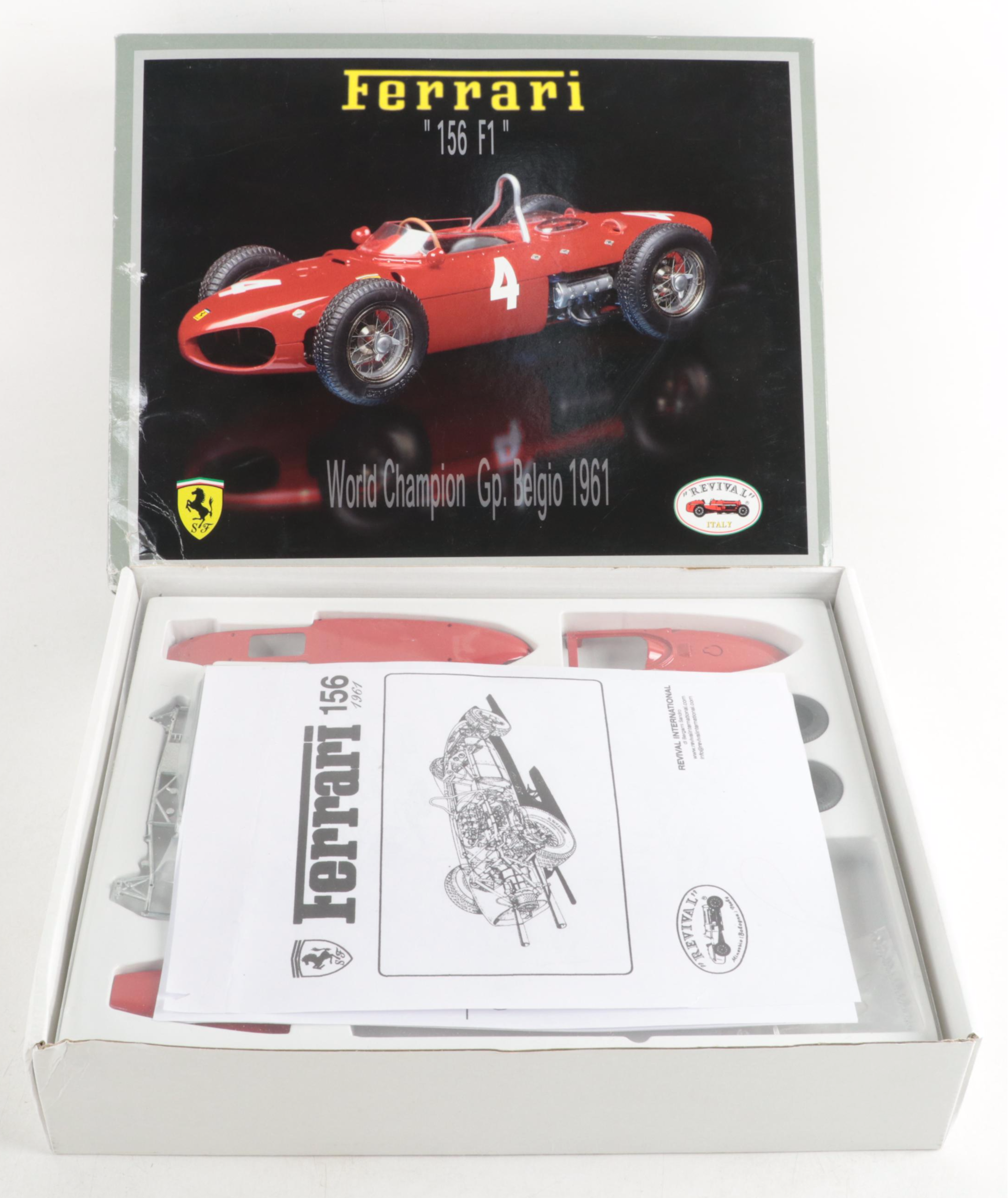 Revival Ferrari F1 1961 and 1964 World Champion Model Racing Car 1:20 Model Kits