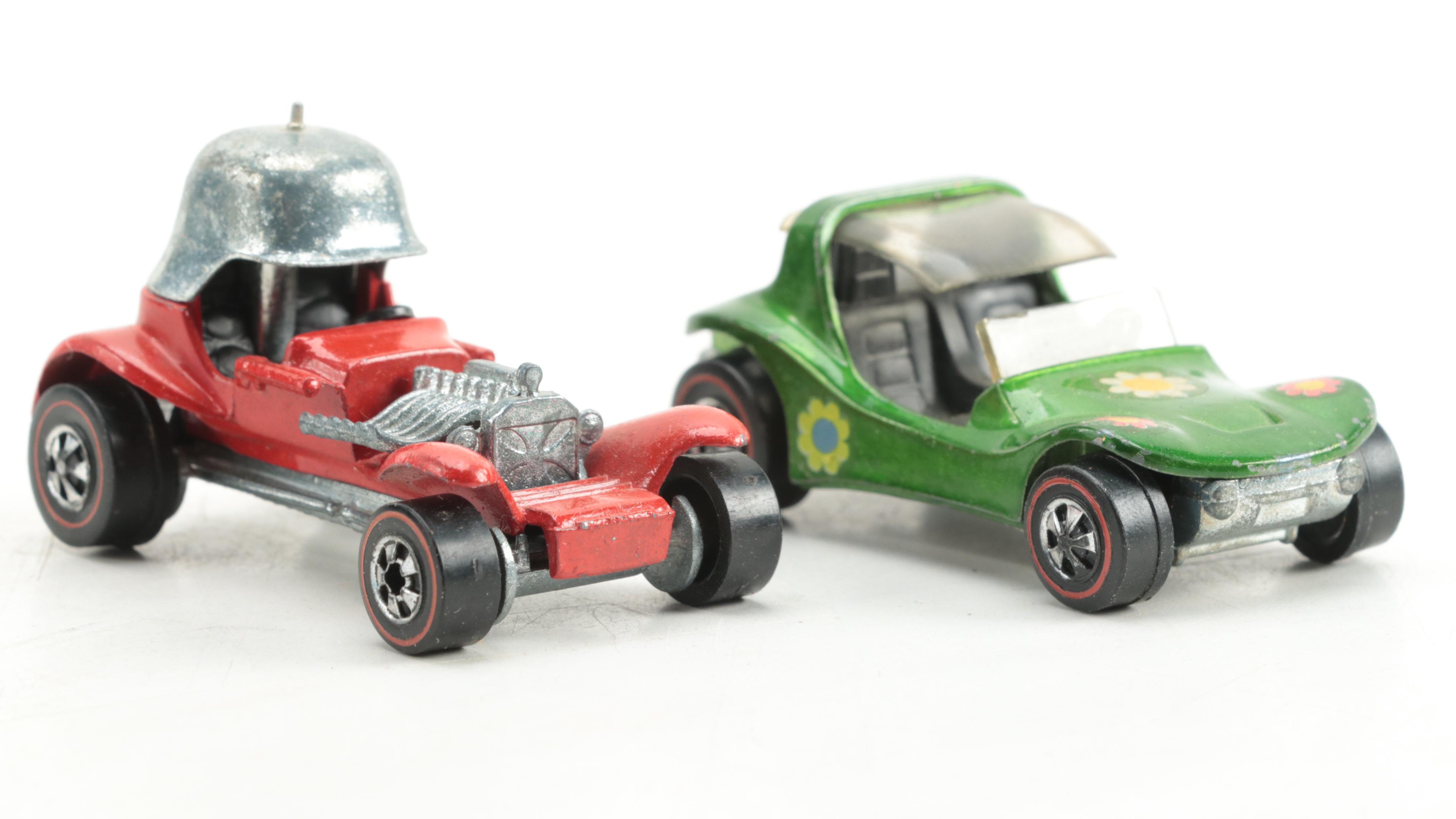 Mattel Hot Wheels Car Collector's Case with Toy Cars, Trucks Including Red Lines