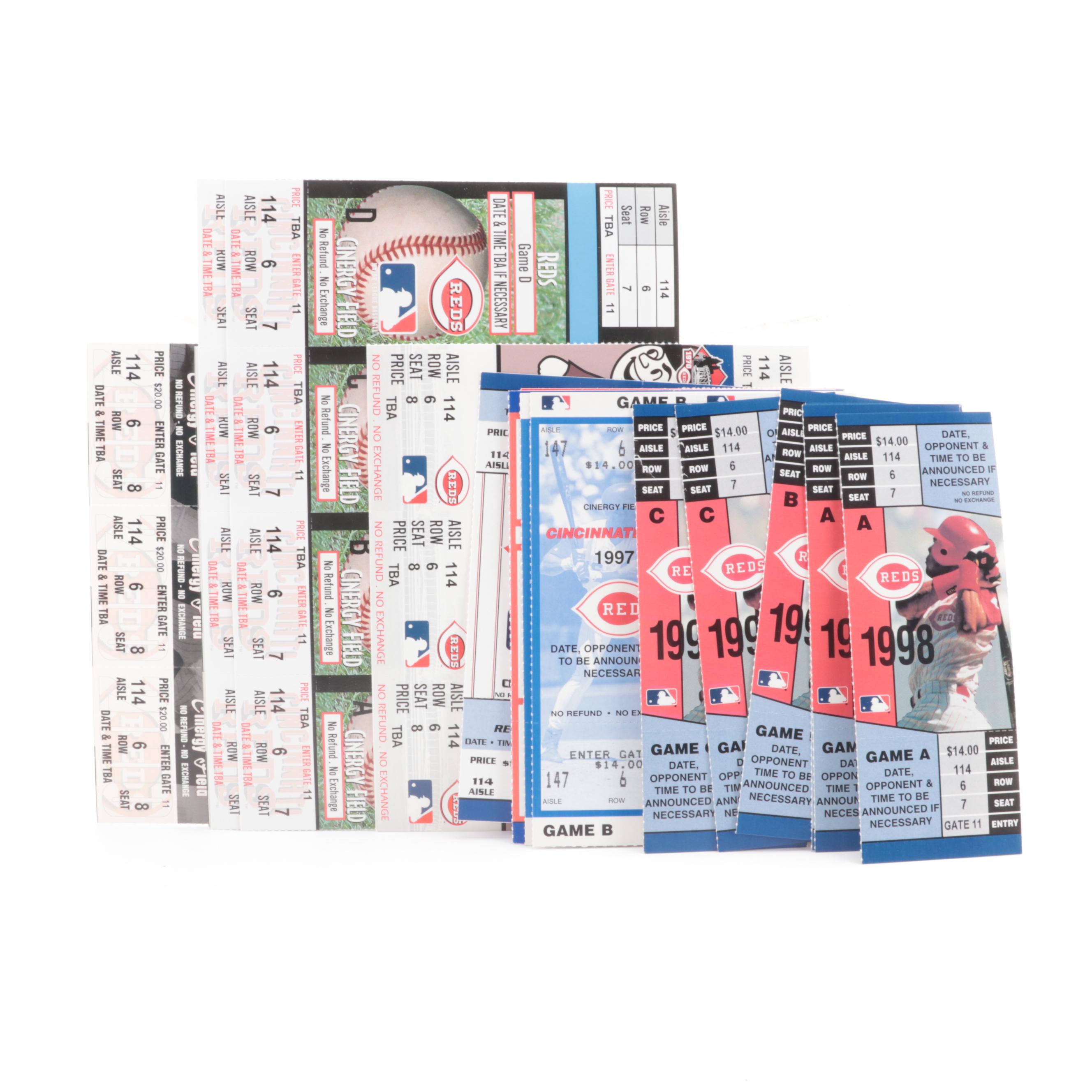 Cincinnati Reds, Cleveland Indians Tickets, Programs, Cards, More Memorabilia