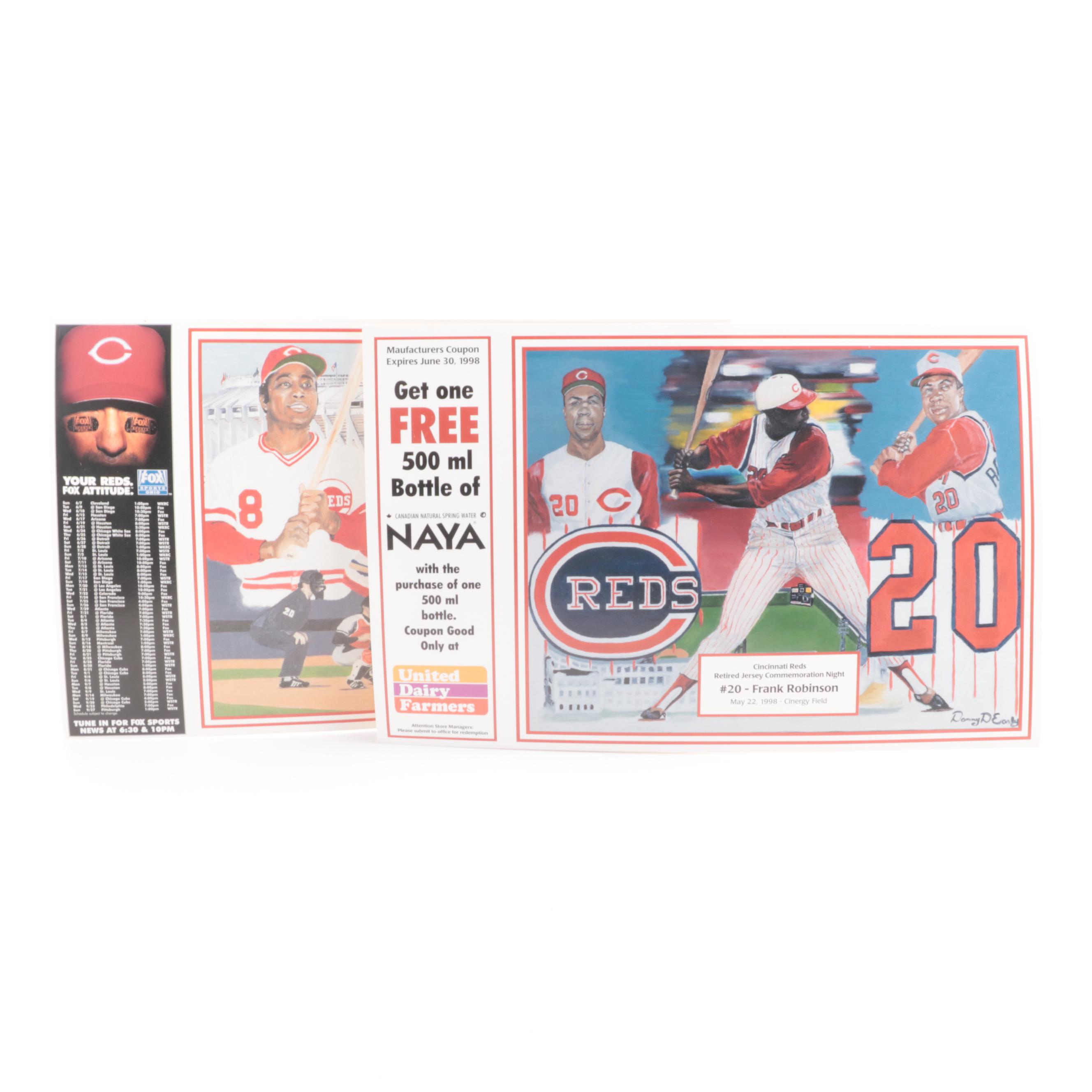 Cincinnati Reds, Cleveland Indians Tickets, Programs, Cards, More Memorabilia