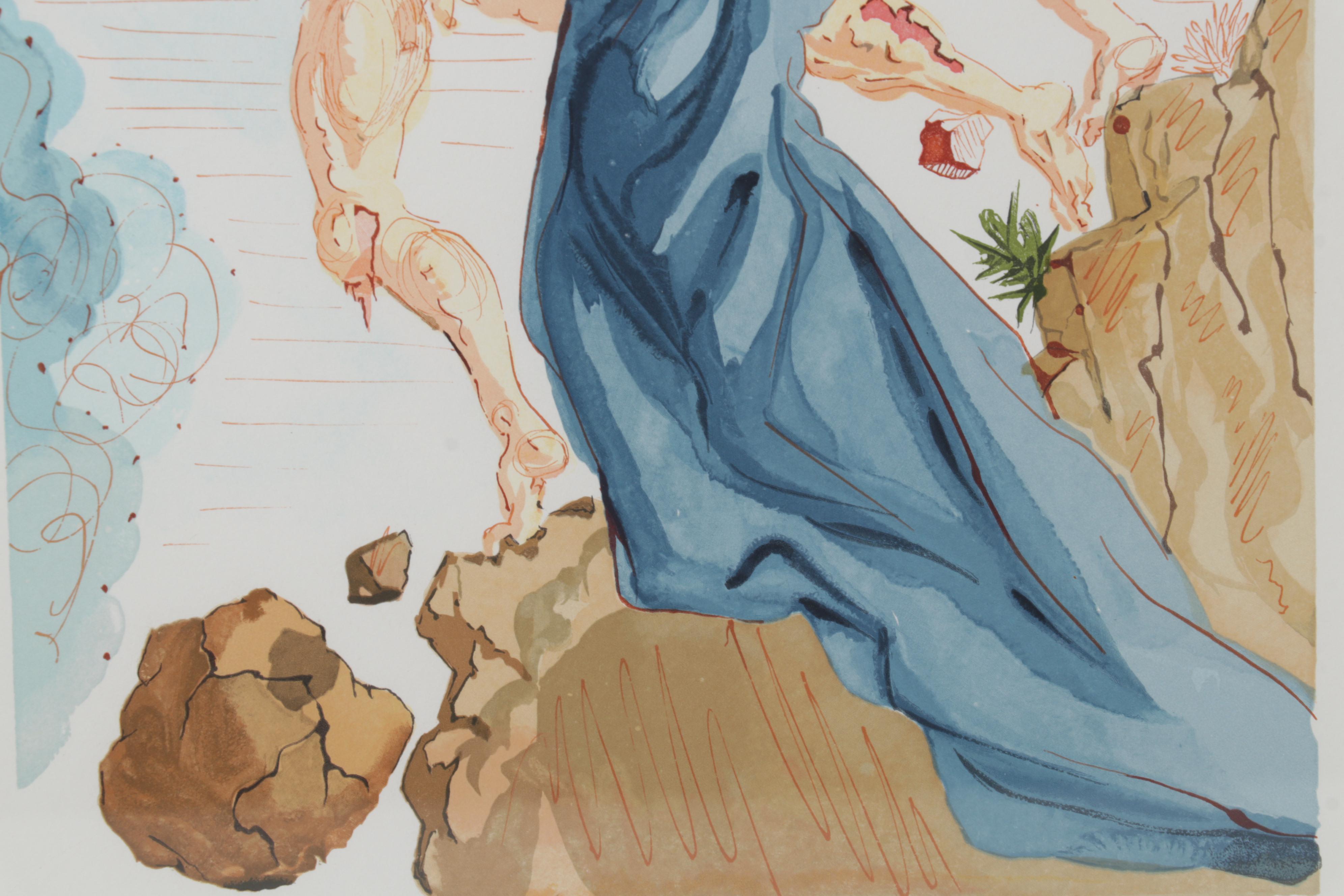 Salvador Dalí Wood Engraving "Les Margelles du Phlégéton"