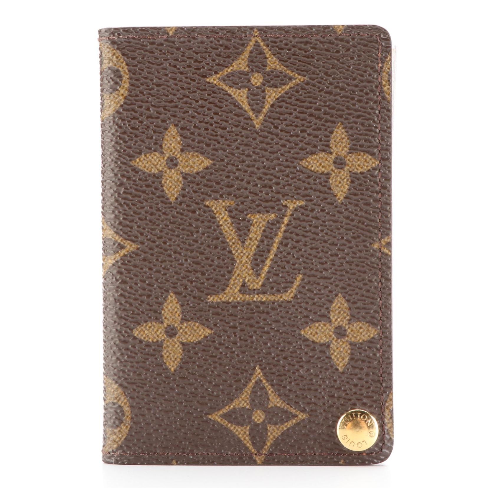 Louis Vuitton Card/Photo Holder in Monogram Canvas w/Clear PVC Sleeves