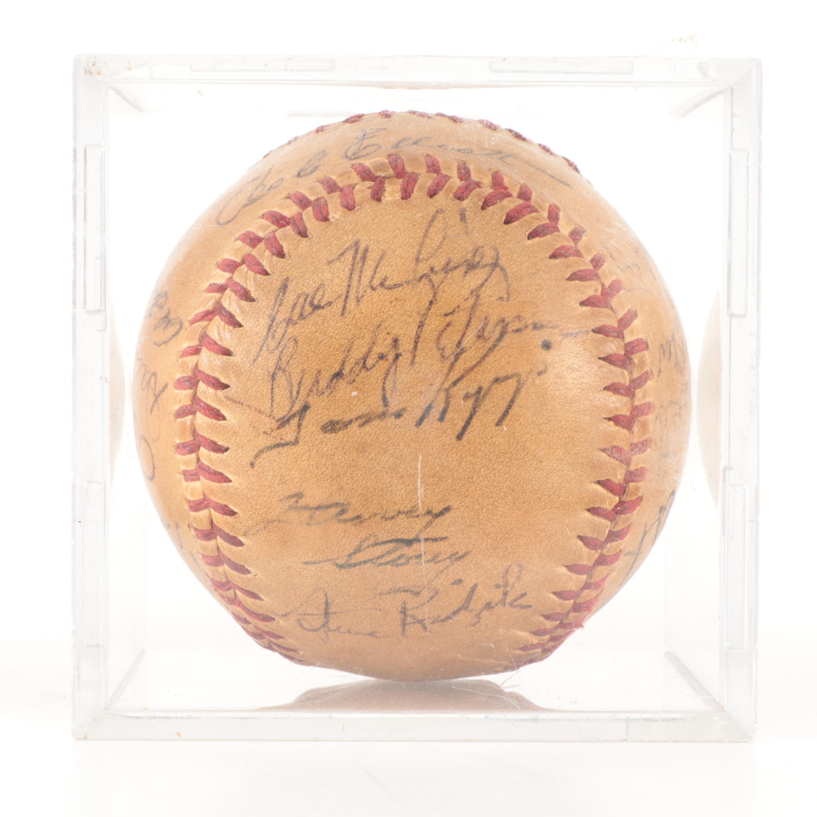 1955 San Diego Padres Team Signed Baseball Including Minor League Minoso, More