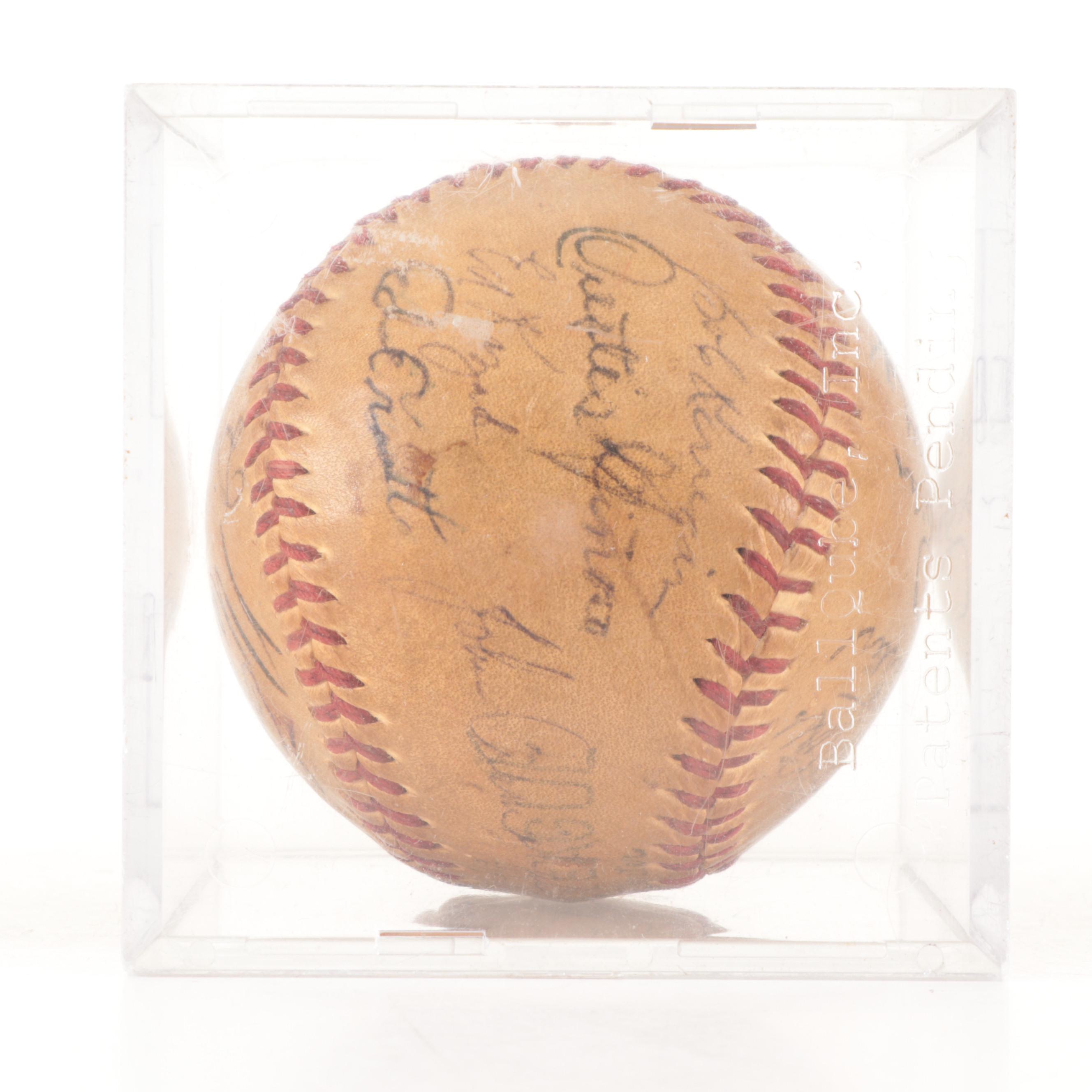 1955 San Diego Padres Team Signed Baseball Including Minor League Minoso, More
