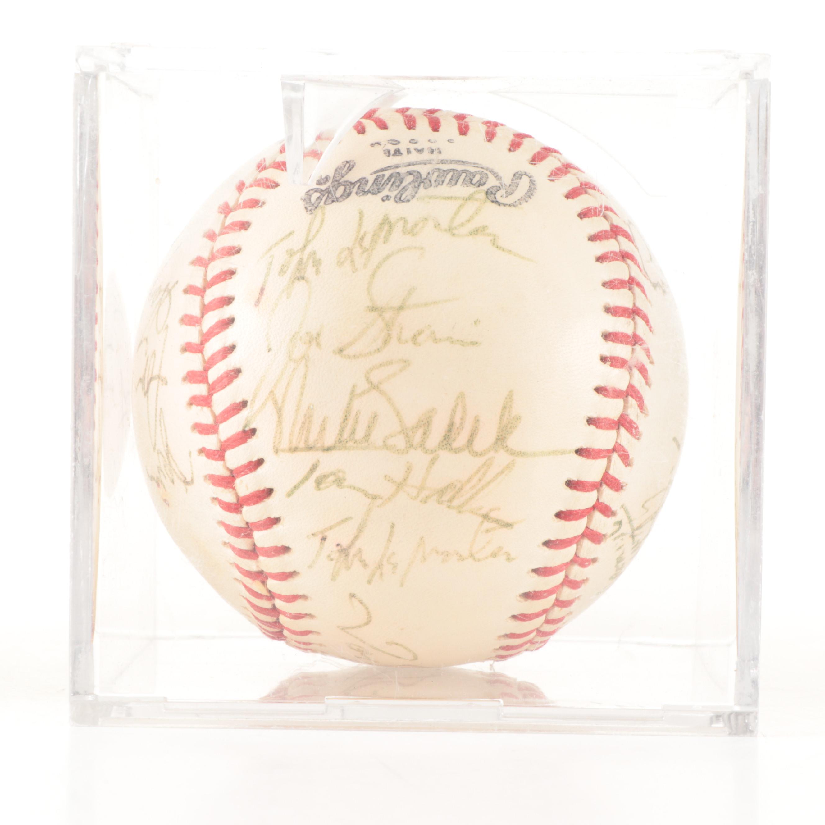 San Francisco Giants Signed Rawlings Baseball with McCovey, More, Late 1970s