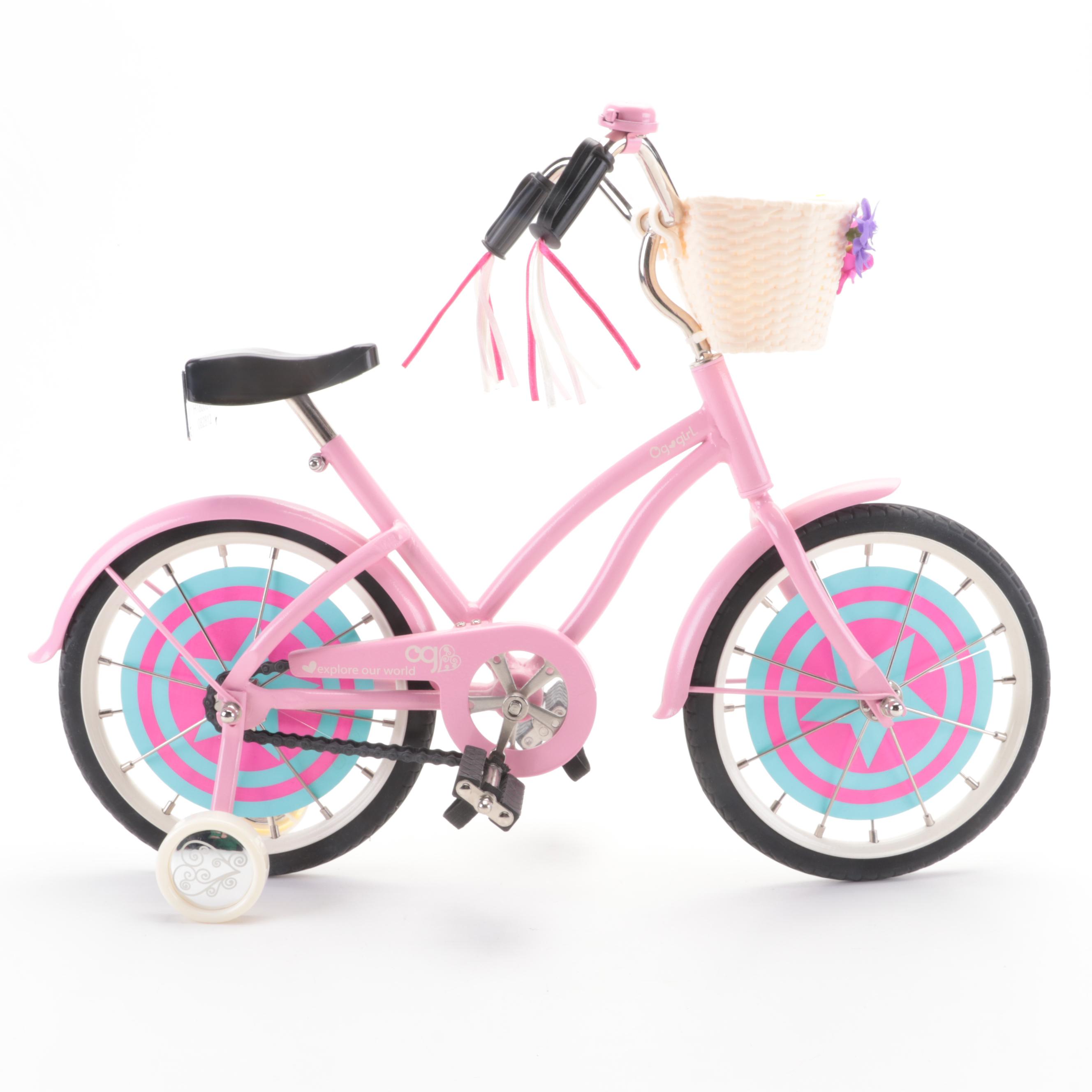 Our Generation OG Girls Bikes with Training Wheels