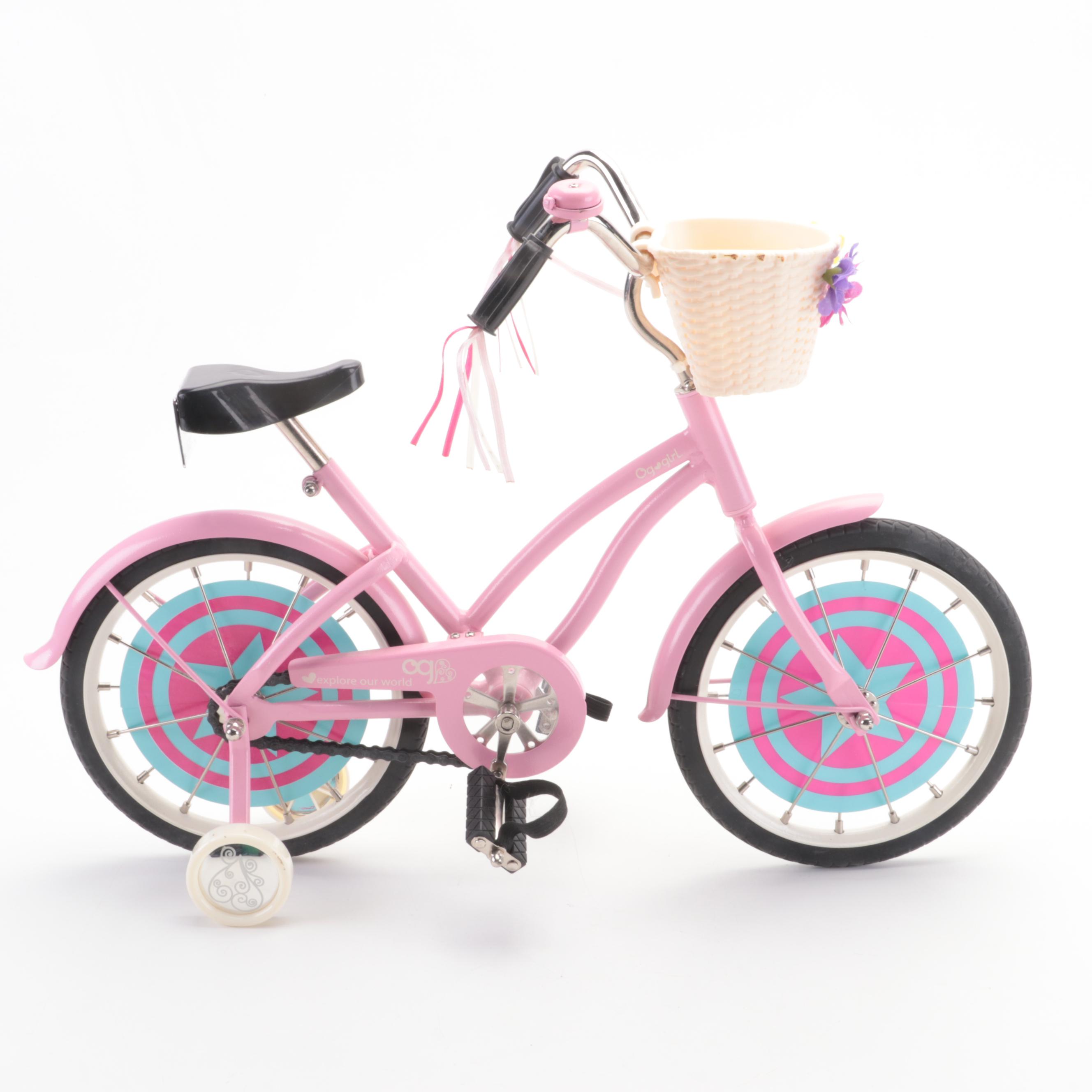 Our Generation OG Girls Bikes with Training Wheels