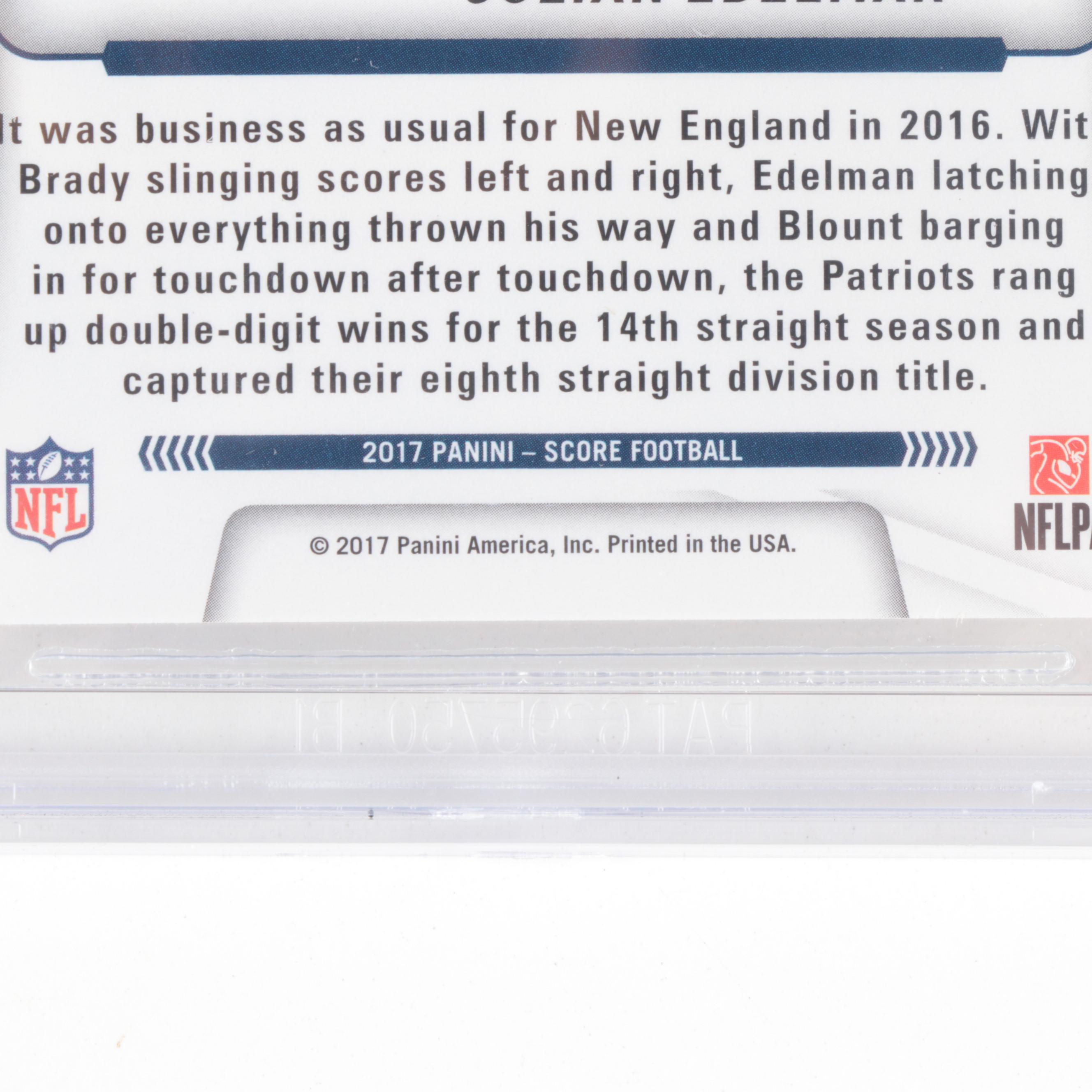 2017 Score Drive Team Brady/Blount/Edelman #6 Beckett 9 Mint Football Card