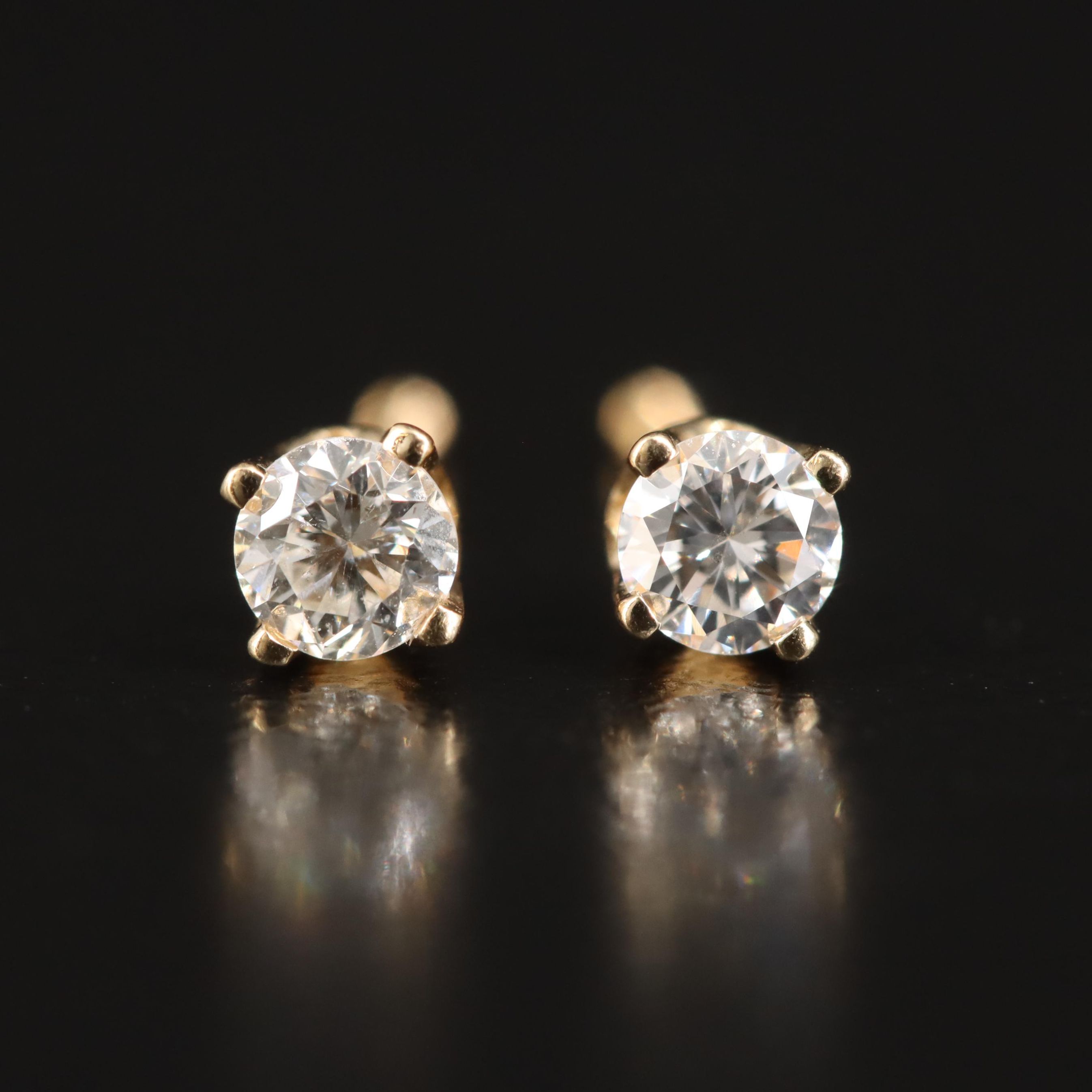 14K 0.22 CTW Diamond Stud Earrings