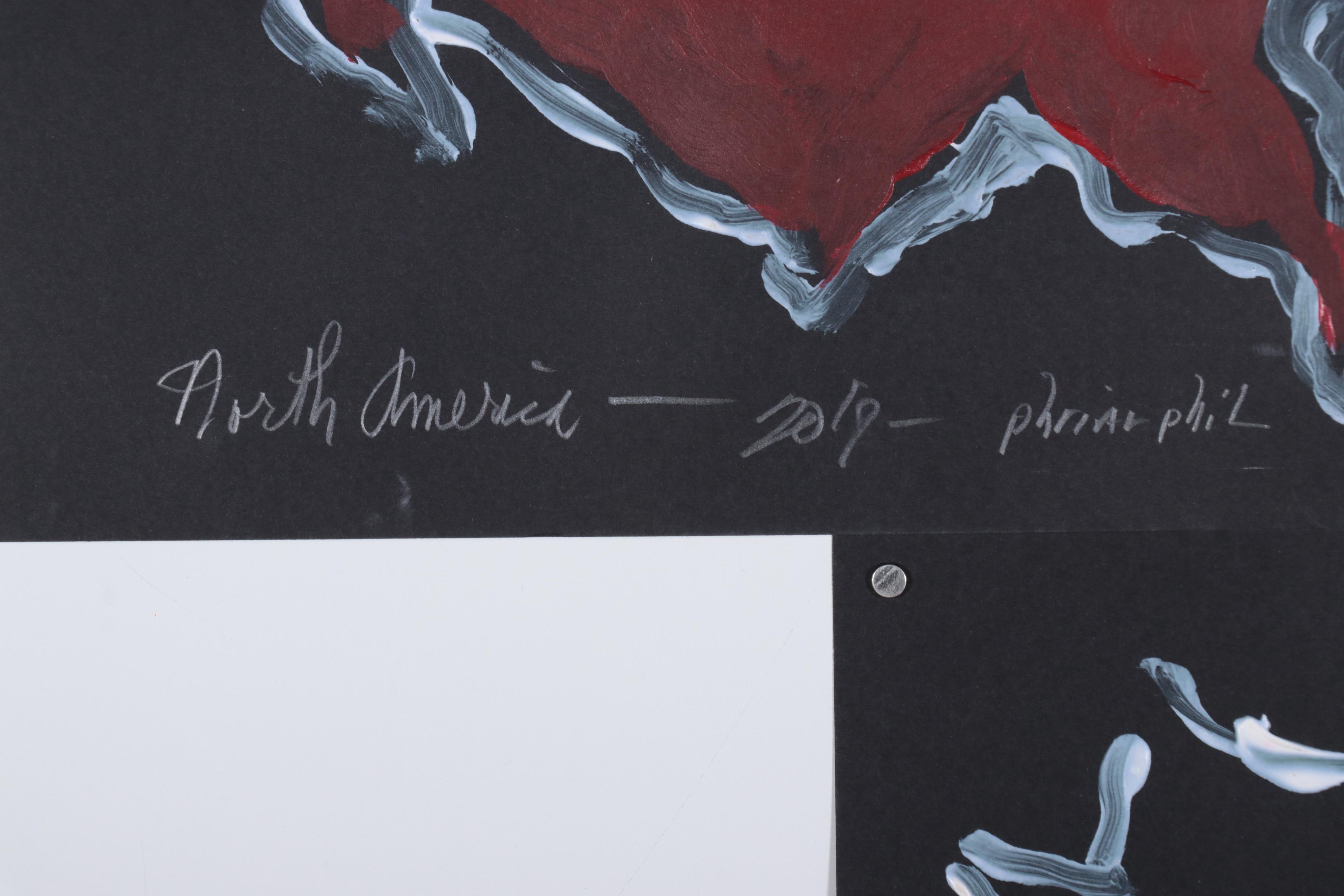 Philip the Transplant Acrylic Paintings "North America," 2019