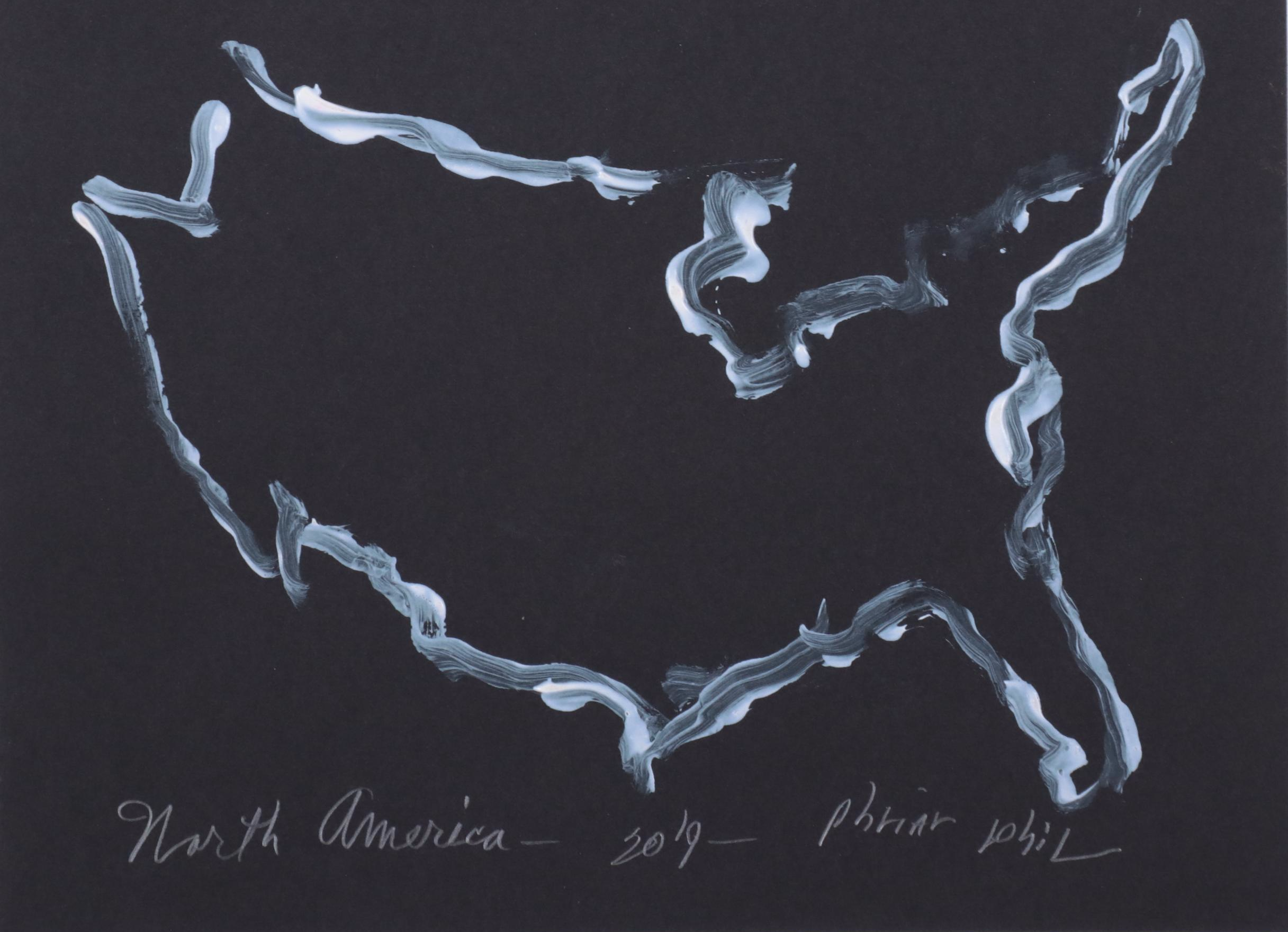 Philip the Transplant Acrylic Paintings "North America," 2019