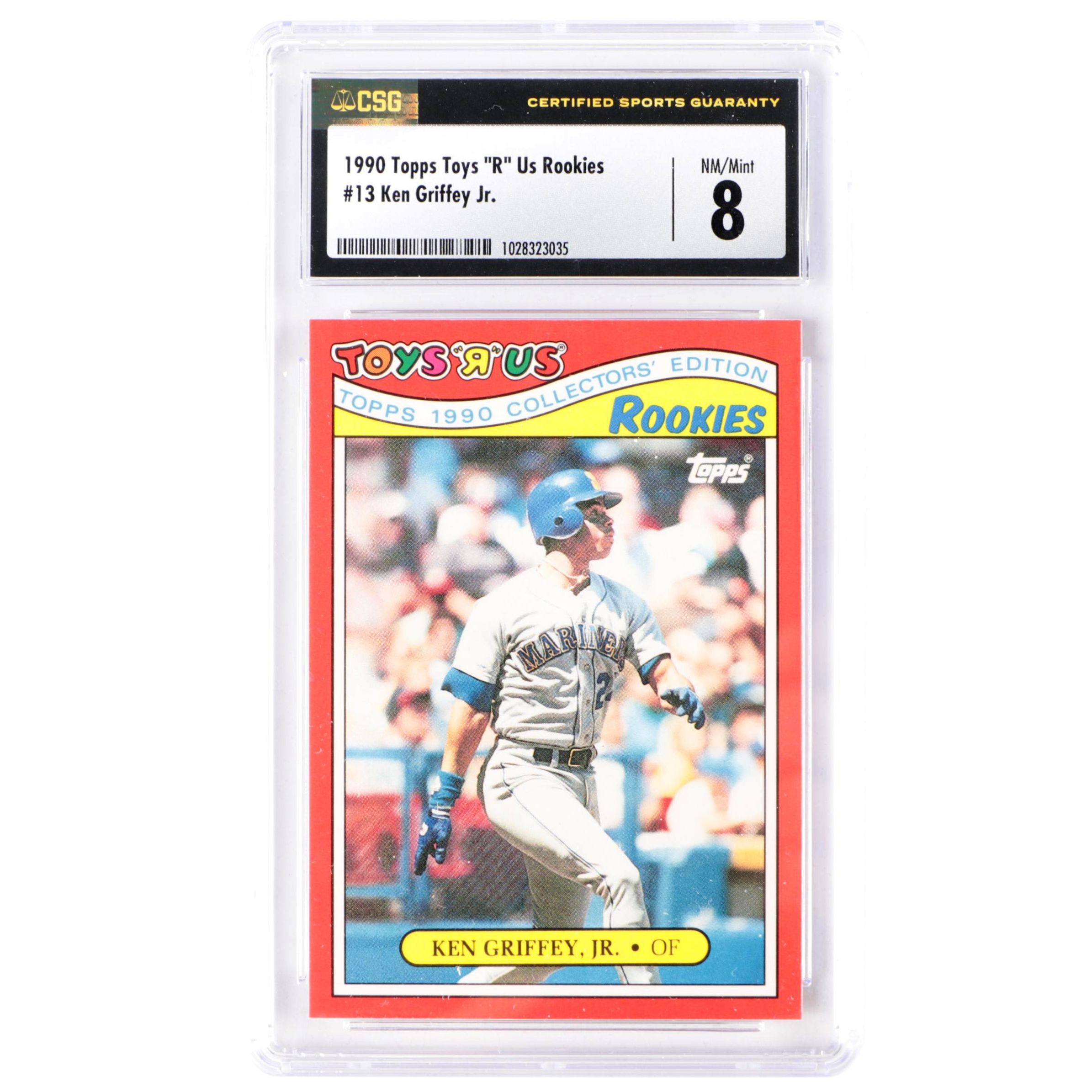 1990 Topps Toys R Us Rookies Ken Griffey Jr. Graded CSG 8 NM/Mint Baseball Card