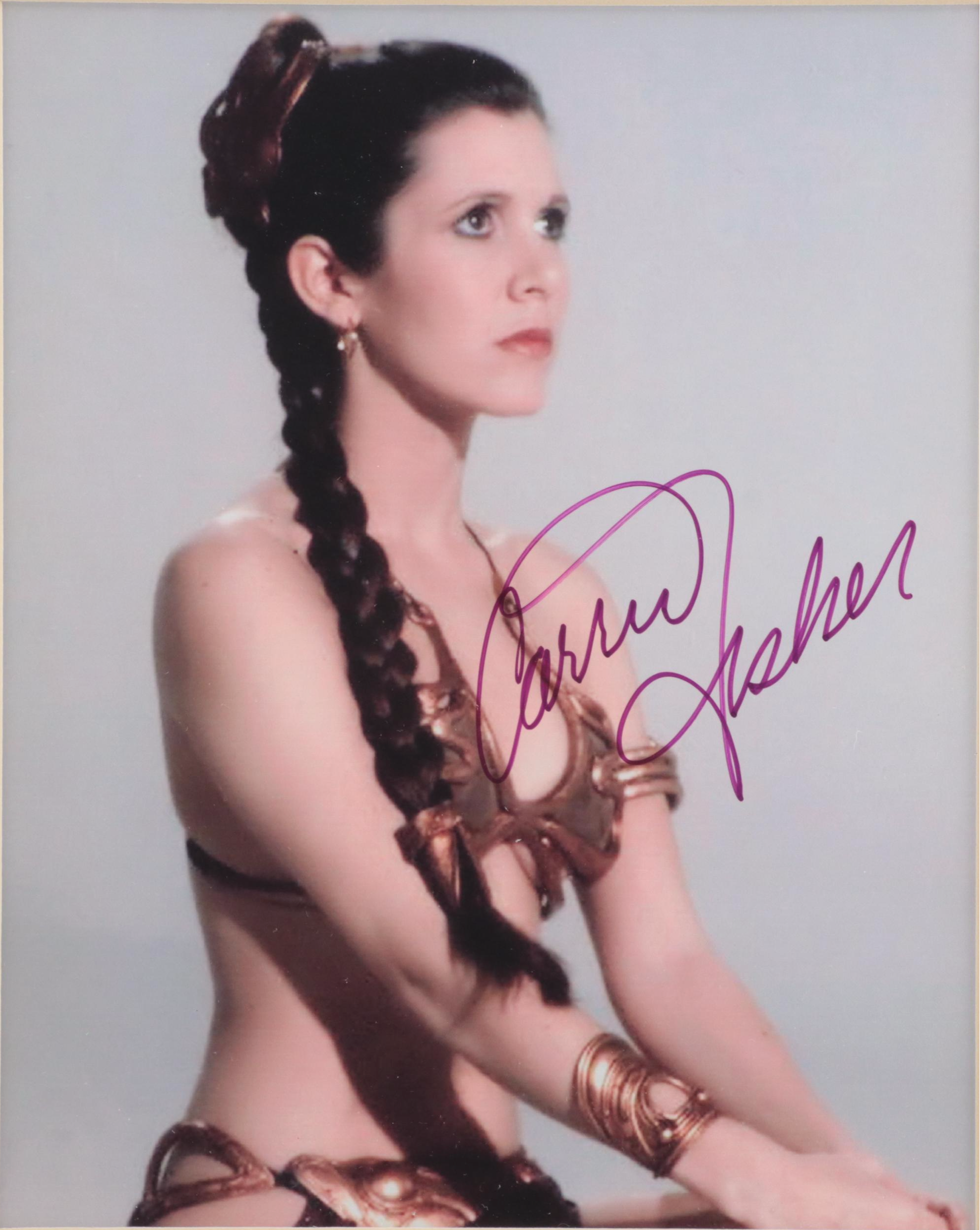 Carrie Fisher Signed Framed "Star Wars: Return Of The Jedi" Giclée Print