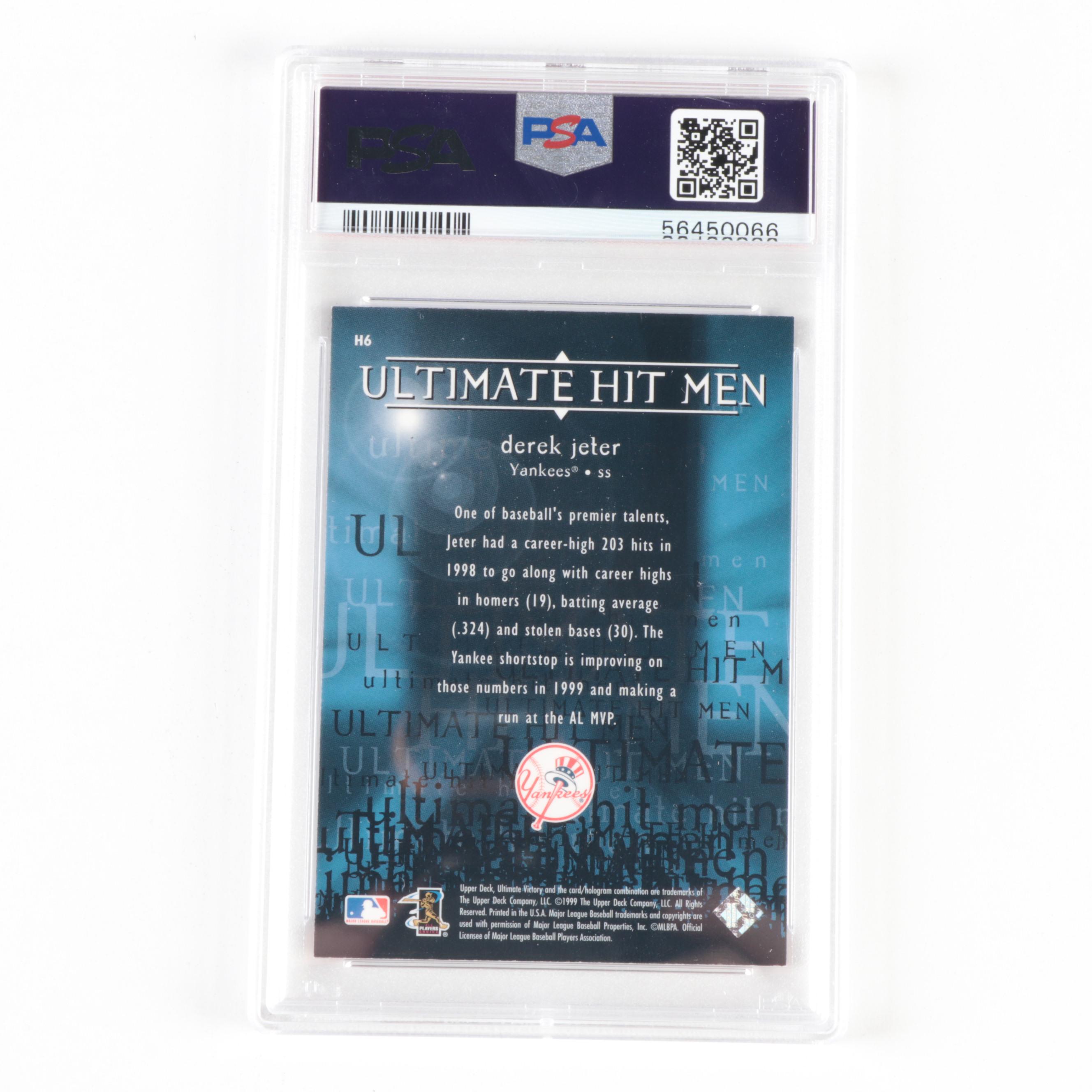 1999 Upper Deck Ultimate Victory Derek Jeter #HG Graded PSA 8 Baseball Card