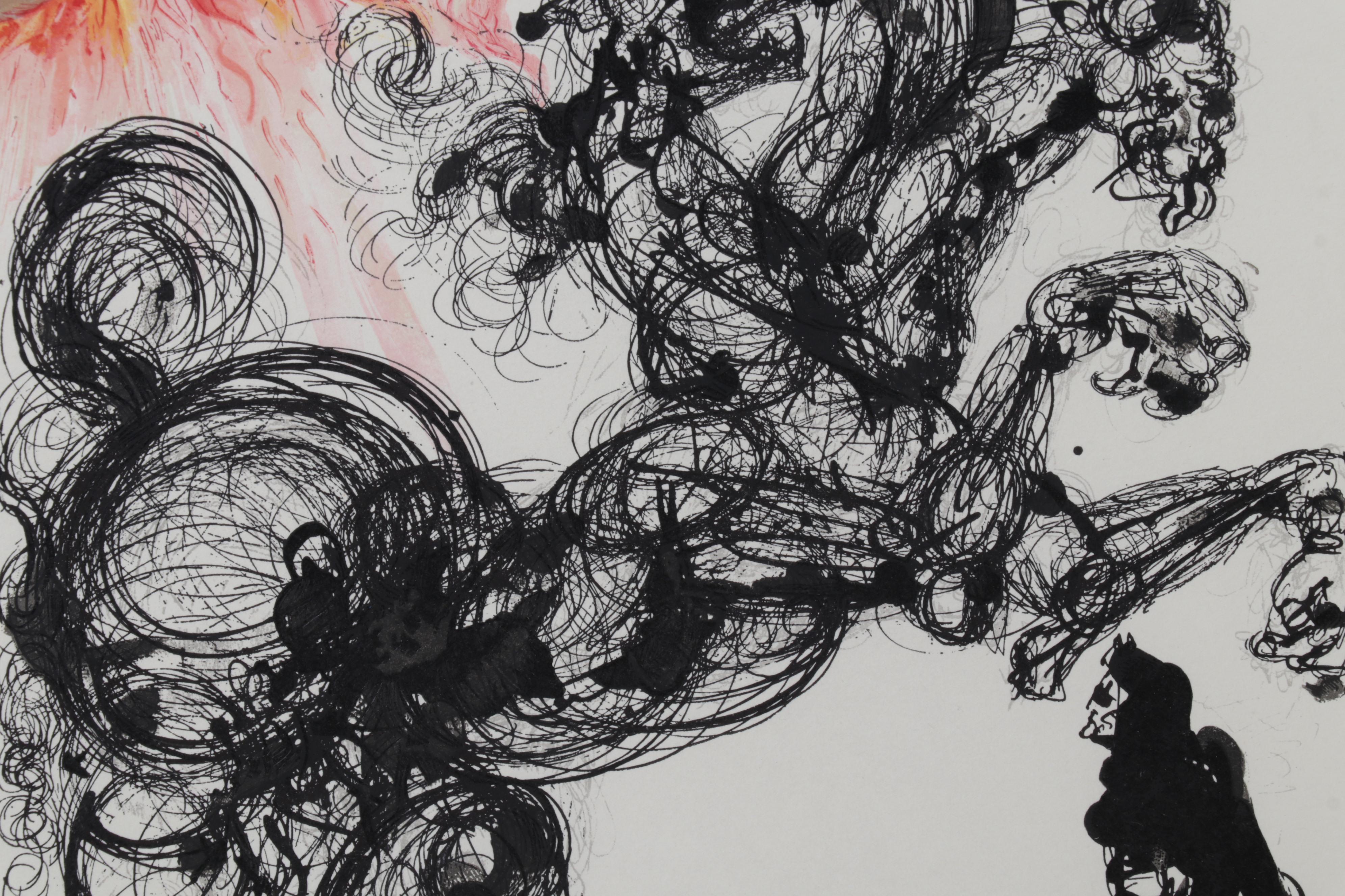 Salvador Dalí Wood Engraving "Cerberus"