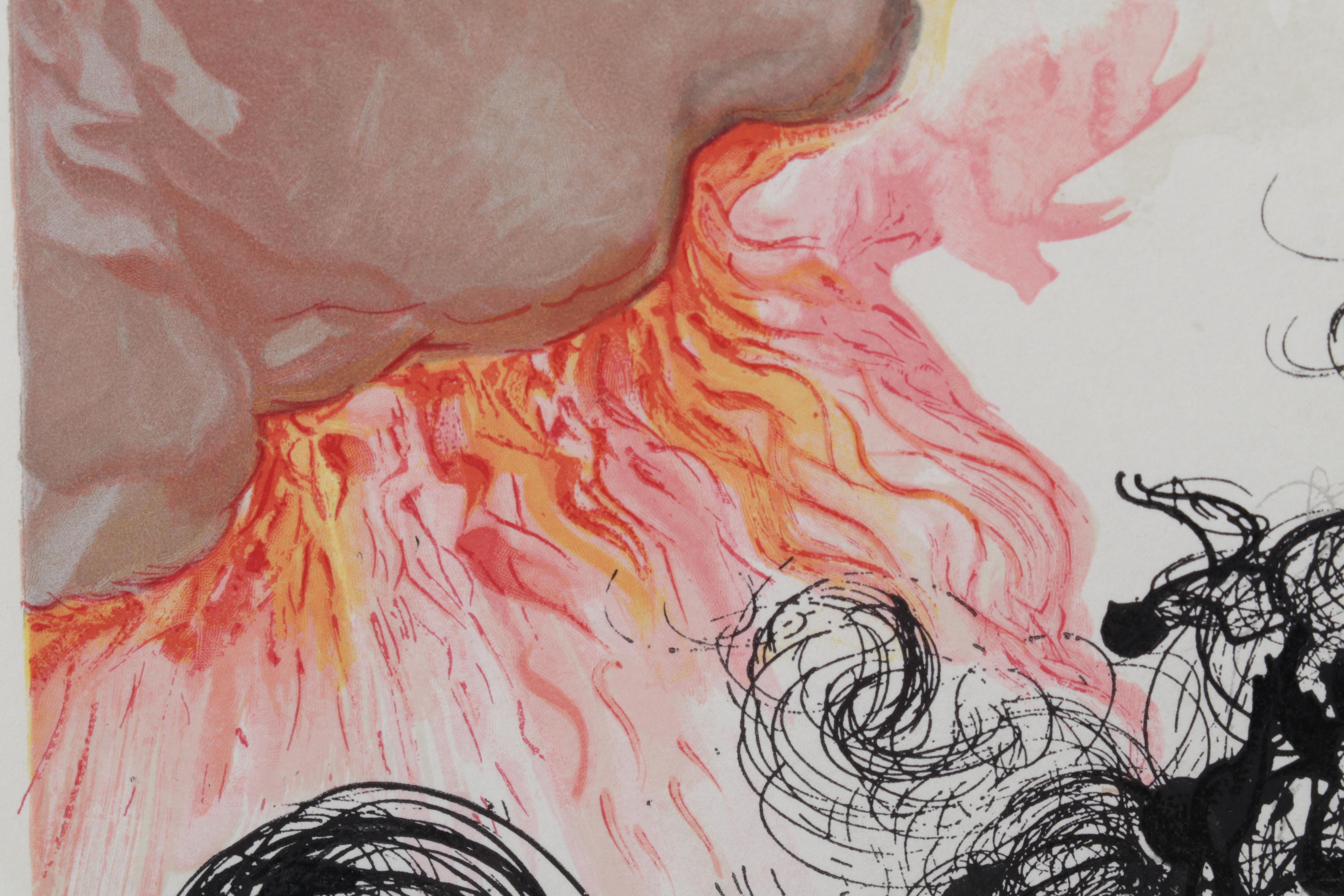 Salvador Dalí Wood Engraving "Cerberus"