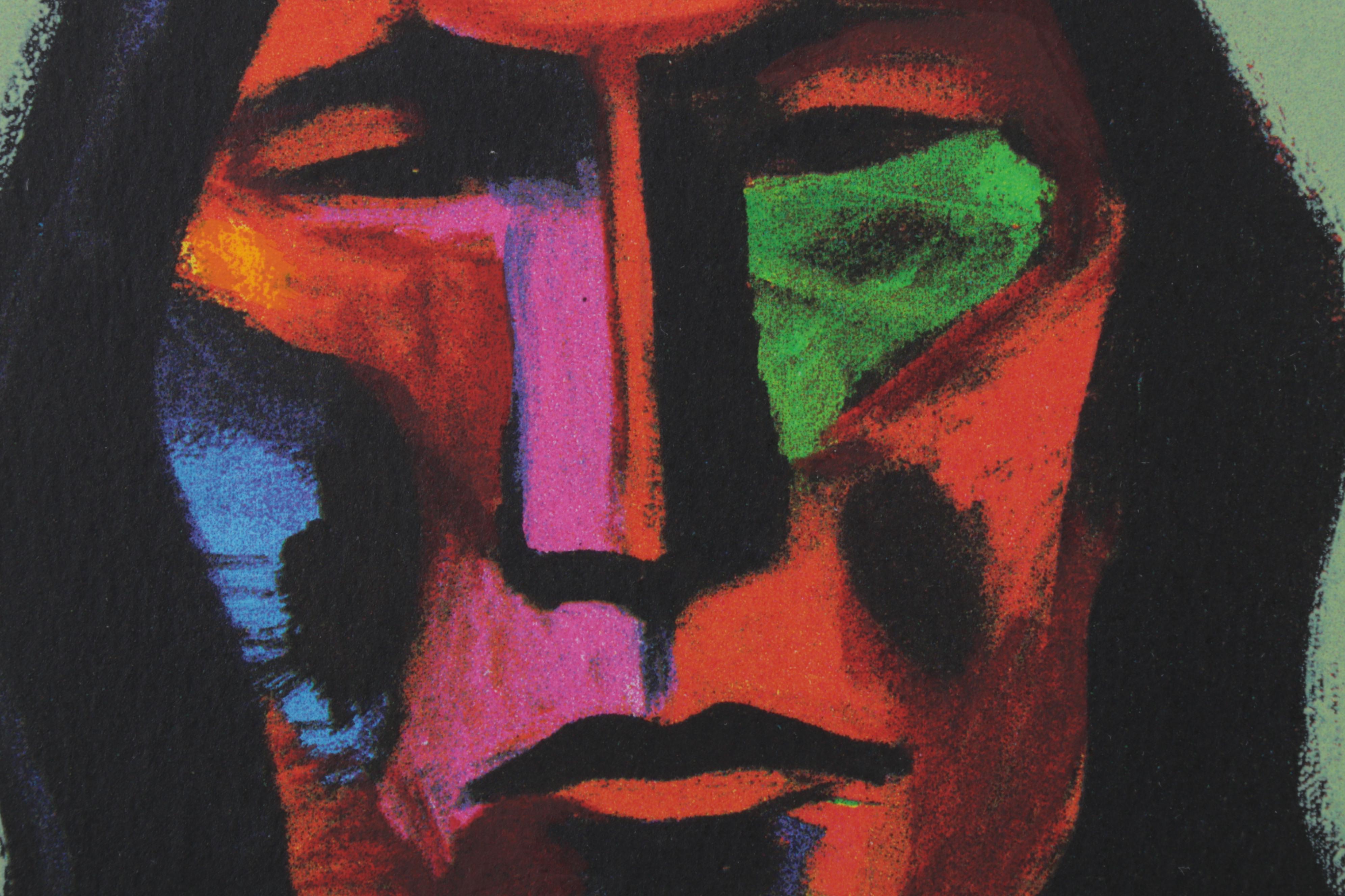 John Nieto Serigraph "Plains Warrior," 1996