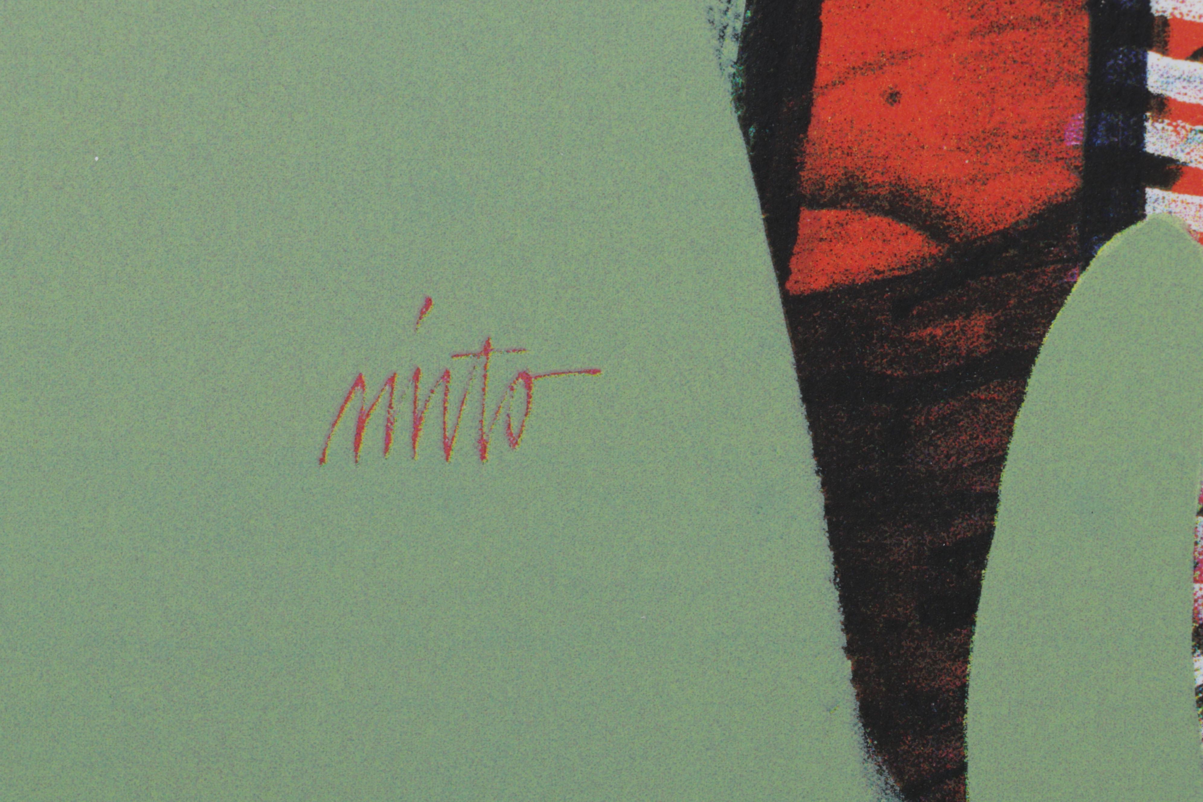 John Nieto Serigraph "Plains Warrior," 1996