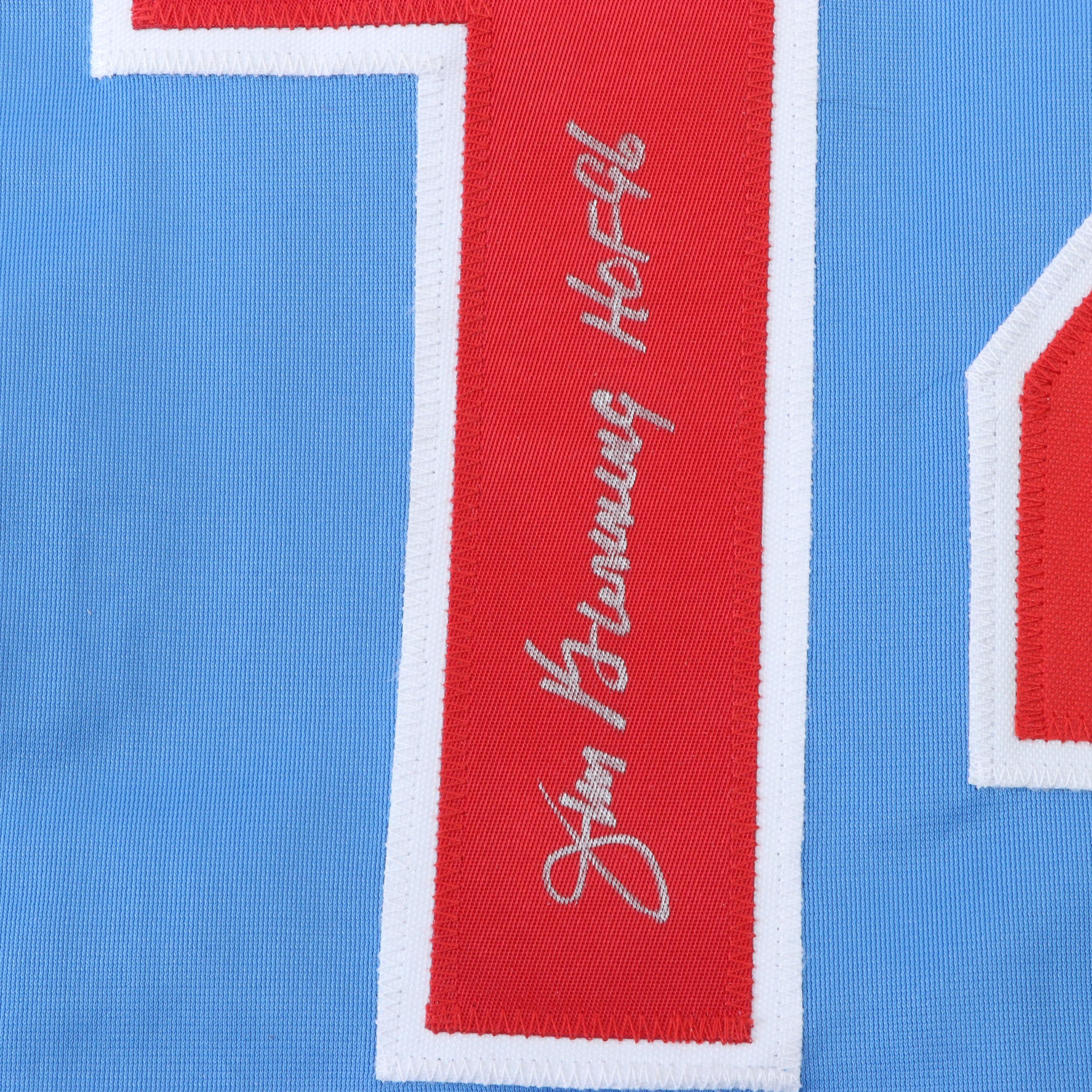 Philadelphia Phillies Jim Bunning Signed Baseball Jersey