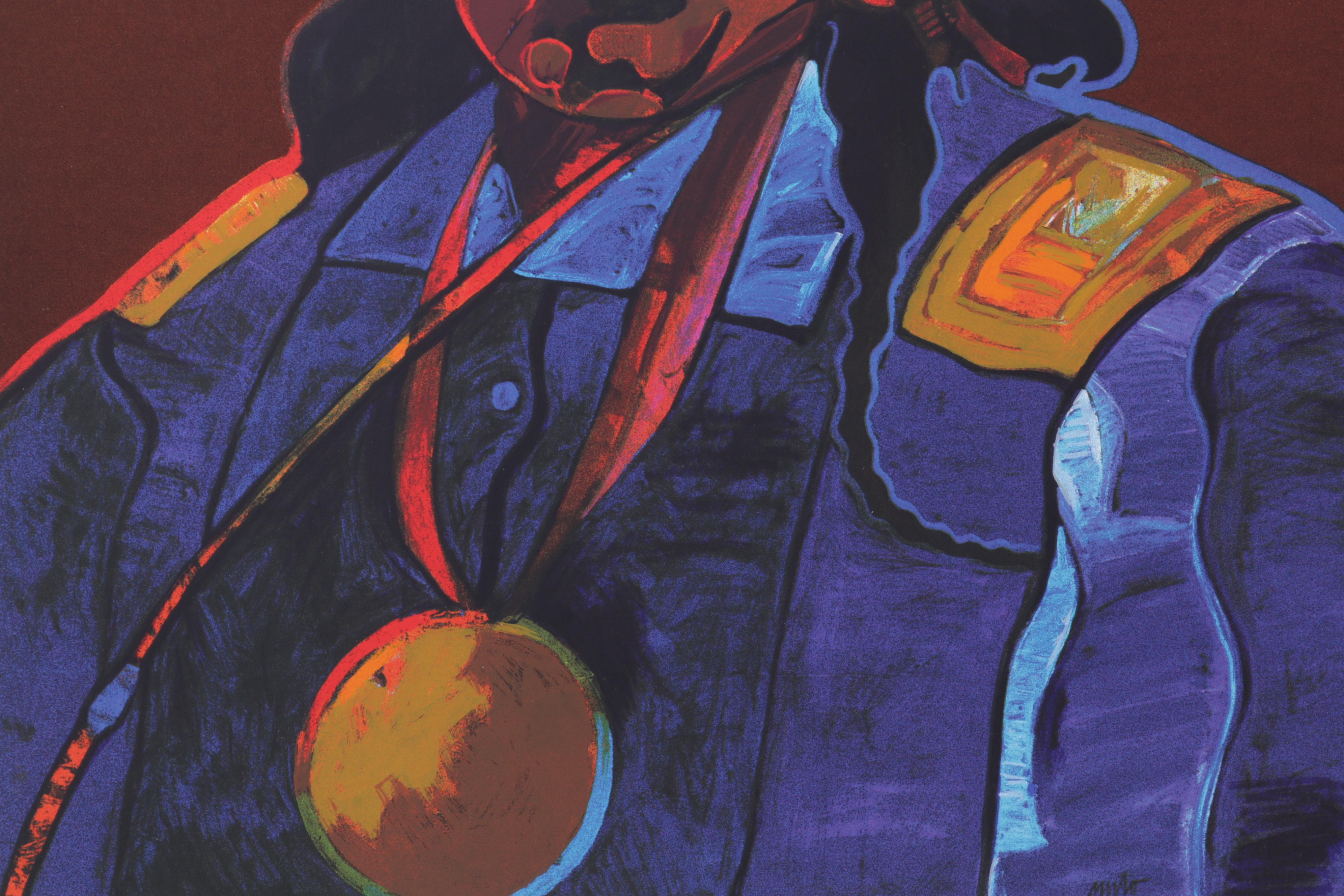 John Nieto Serigraph "White Bear," 1996