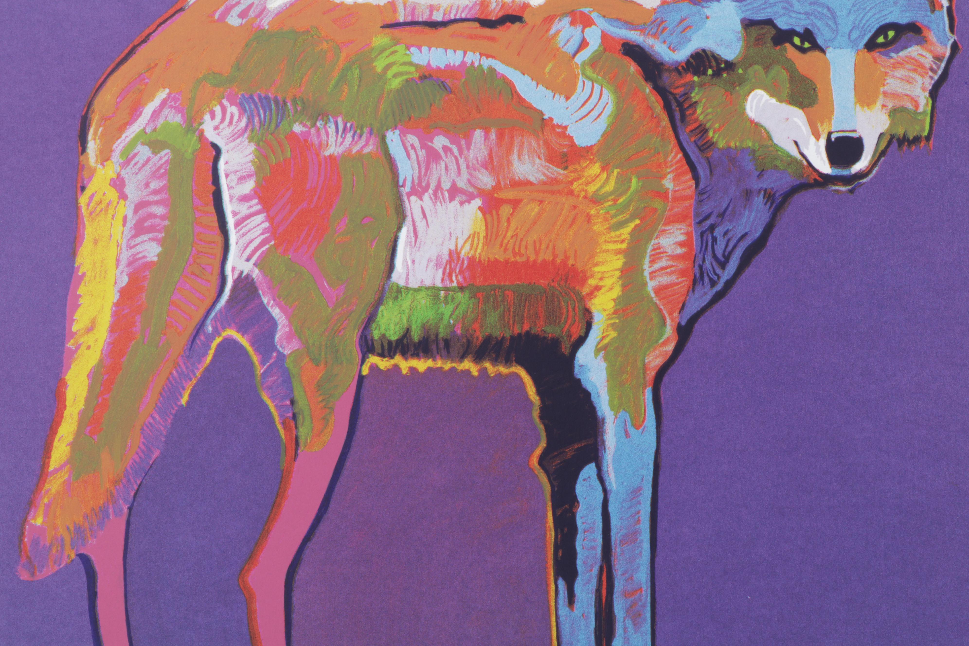 John Nieto Serigraph "Mexican Grey Wolf," 1996