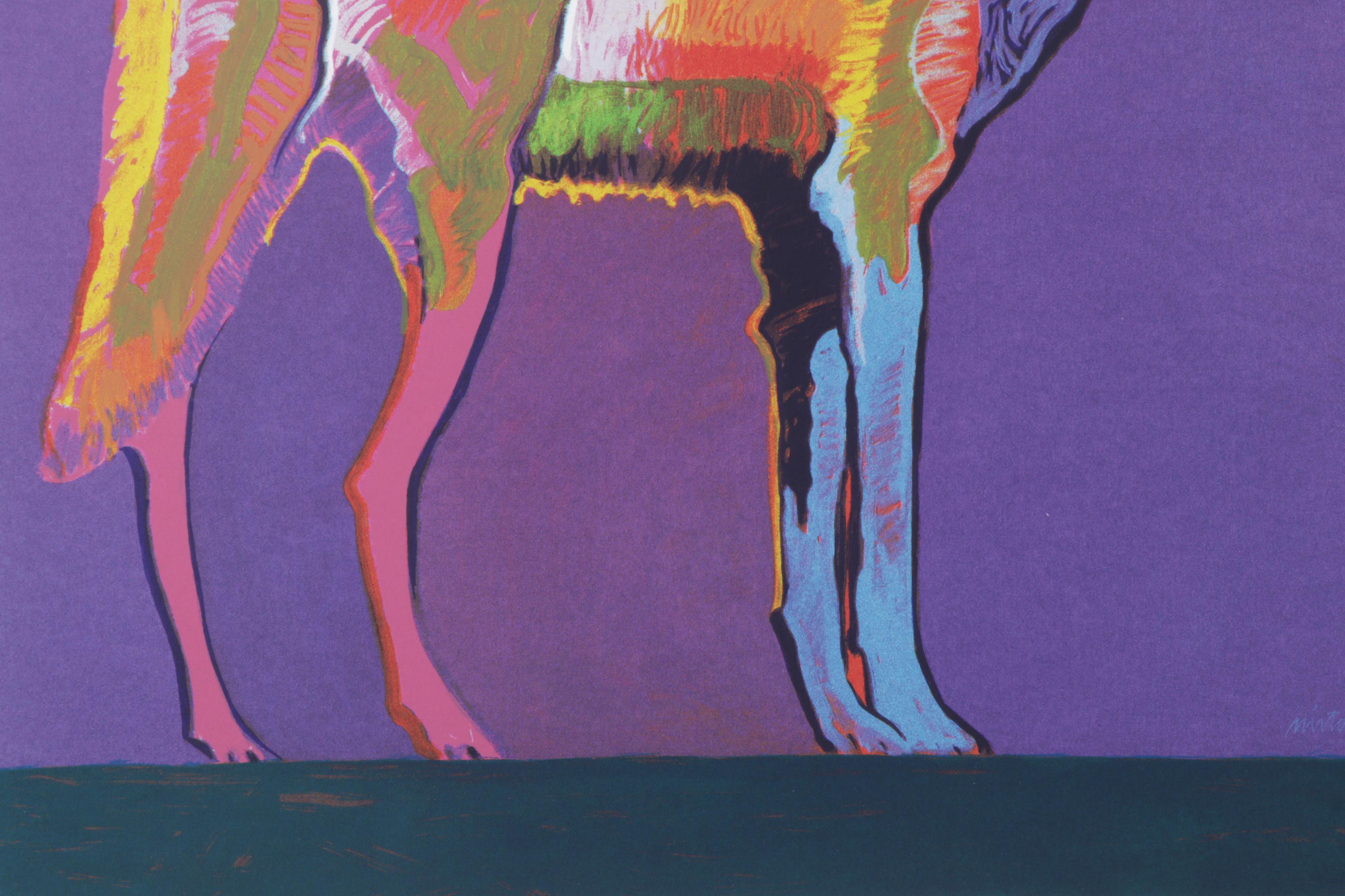 John Nieto Serigraph "Mexican Grey Wolf," 1996