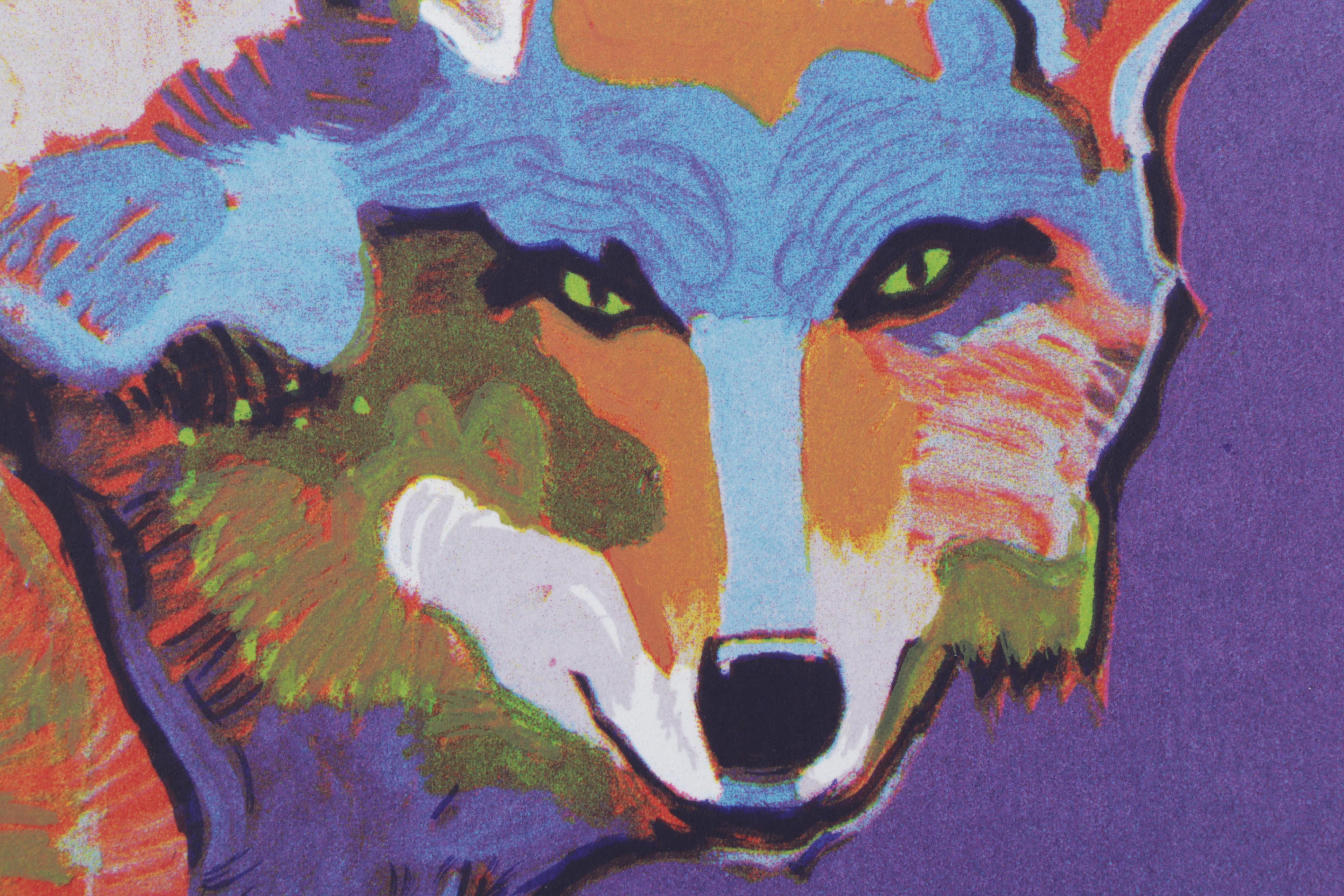 John Nieto Serigraph "Mexican Grey Wolf," 1996