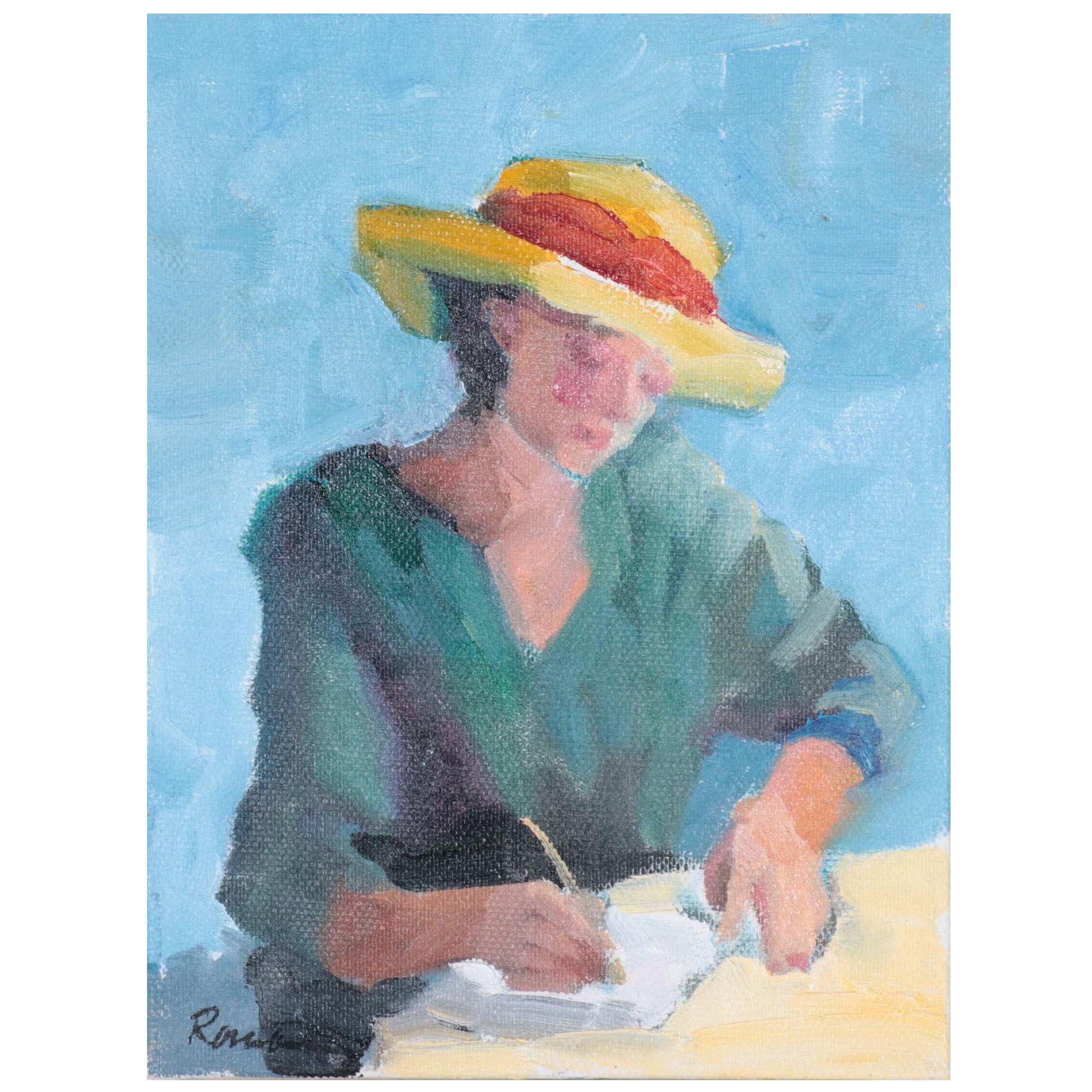 Sally Rosenbaum Figural Oil Painting, 21st Century