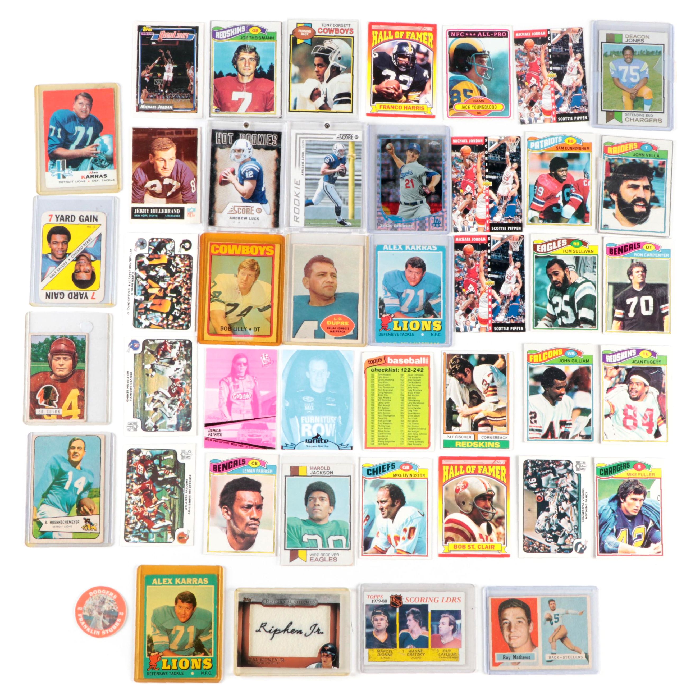 Topps, More Football, Baseball, Other Sports Cards with Jordan, HOF, 1950s–2010s