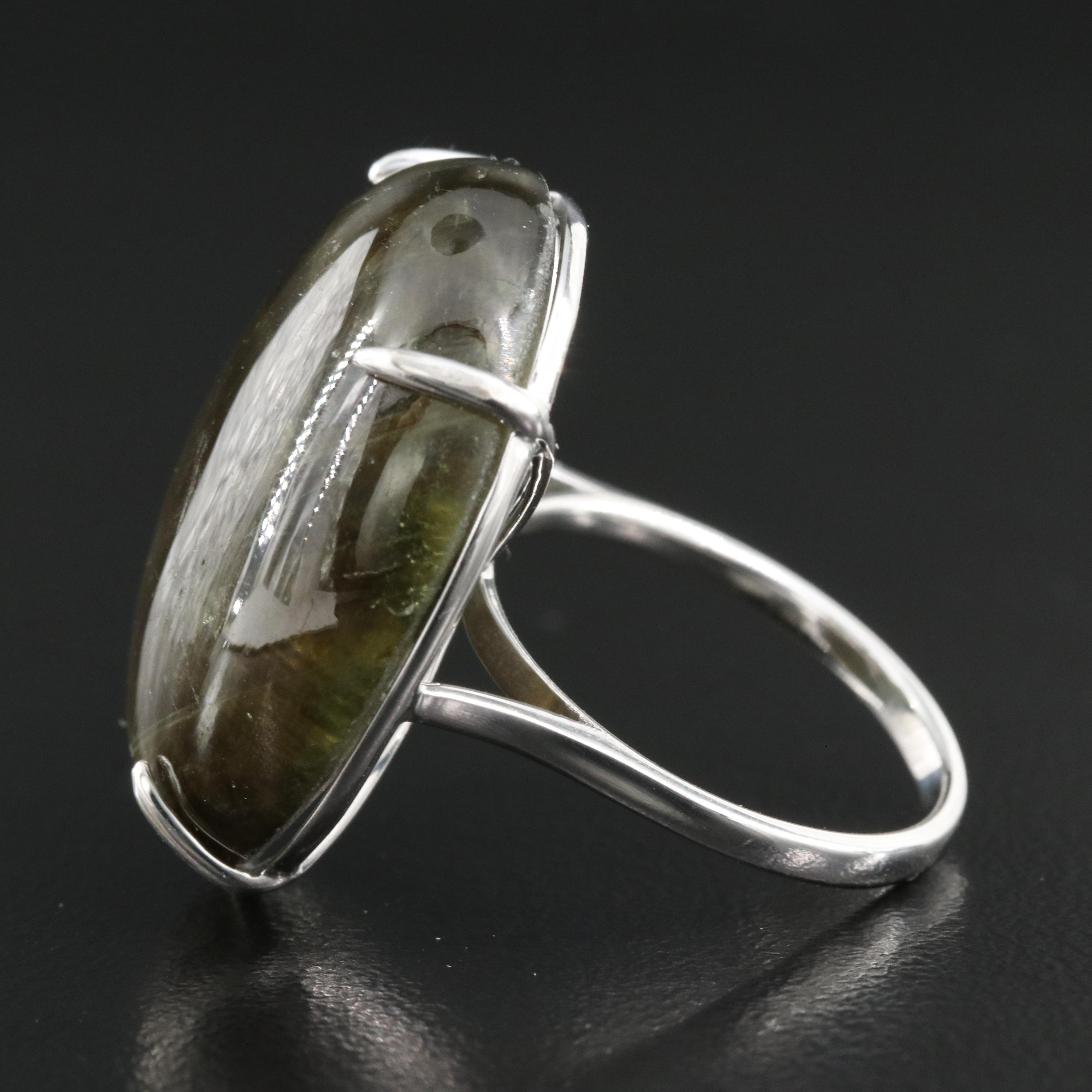 14K 58.46 CT Star Sapphire Ring with GIA Report