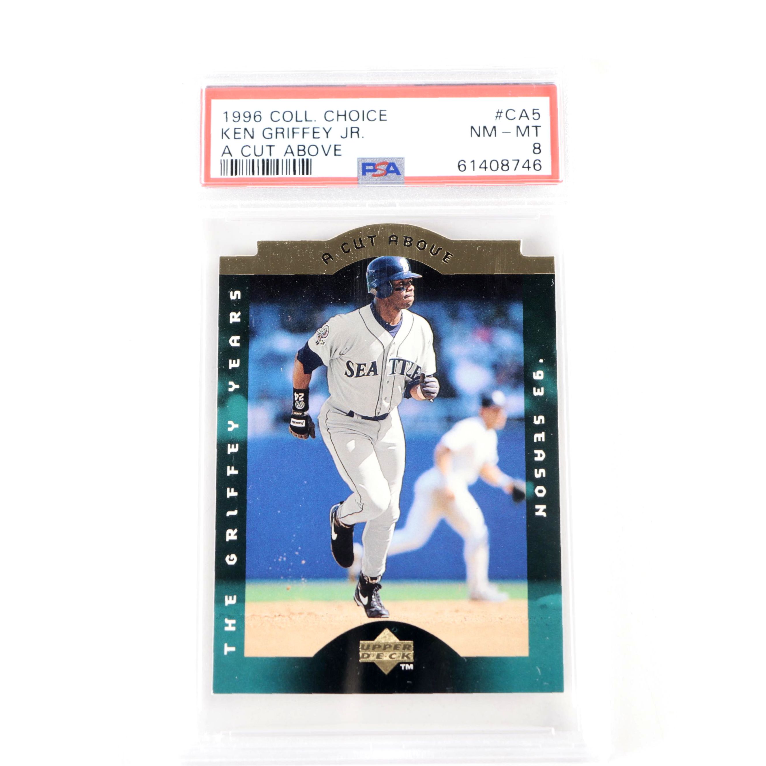 1996 Collector's Choice Ken Griffey Jr. A Cut Above #CA5 PSA 8 Baseball Card