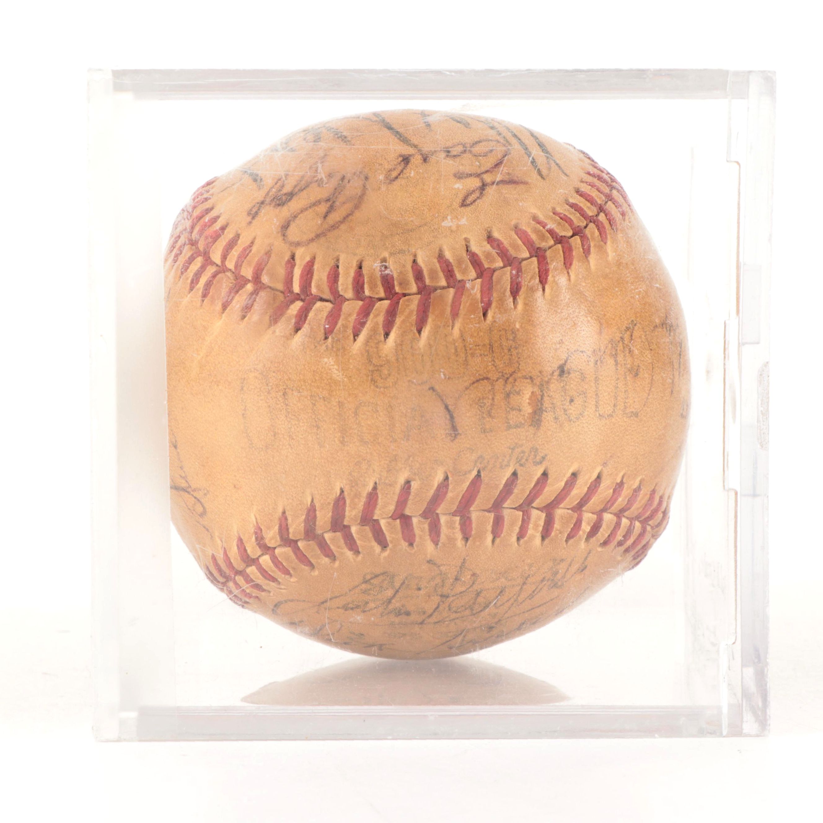 1955 San Diego Padres Team Signed Baseball Including Minor League Minoso, More