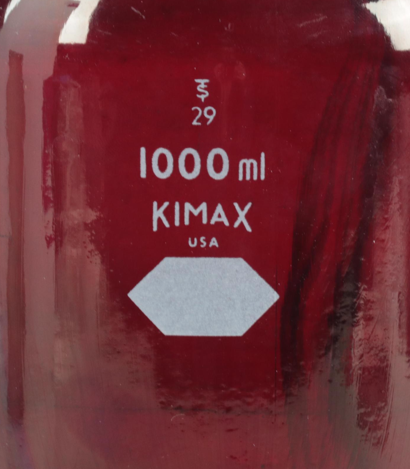 E. F. Mayer Milk and Kimax Lab Amber Glass Bottles, Mid to Late 20th Century