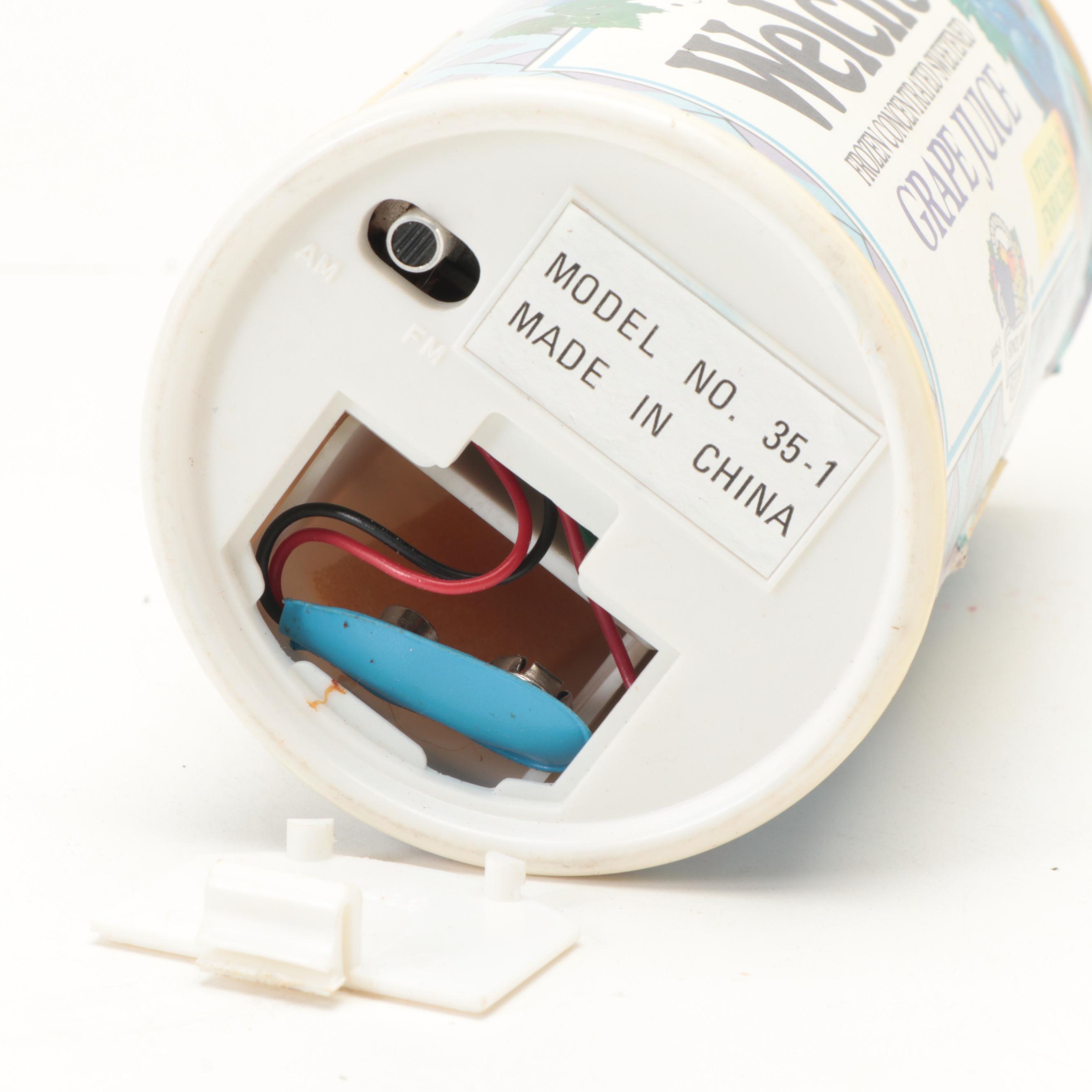 Welch's Grape Juice Can and Golf Cart Radios with Procari Sweat Energy Drink Can