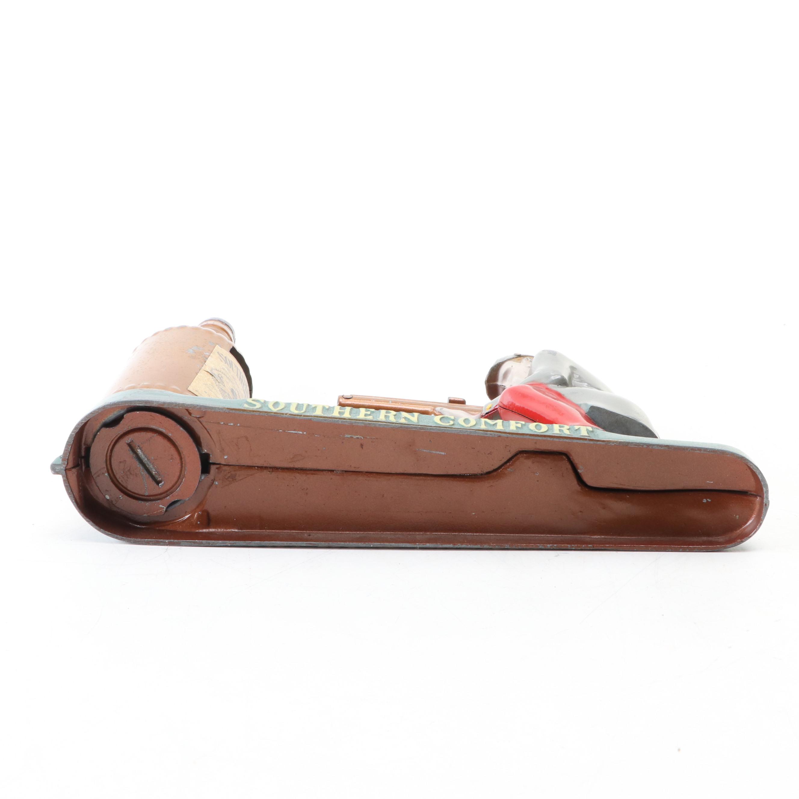 Harris and Other Poker Chips with Southern Comfort Coin Bank, Mid-20th Century