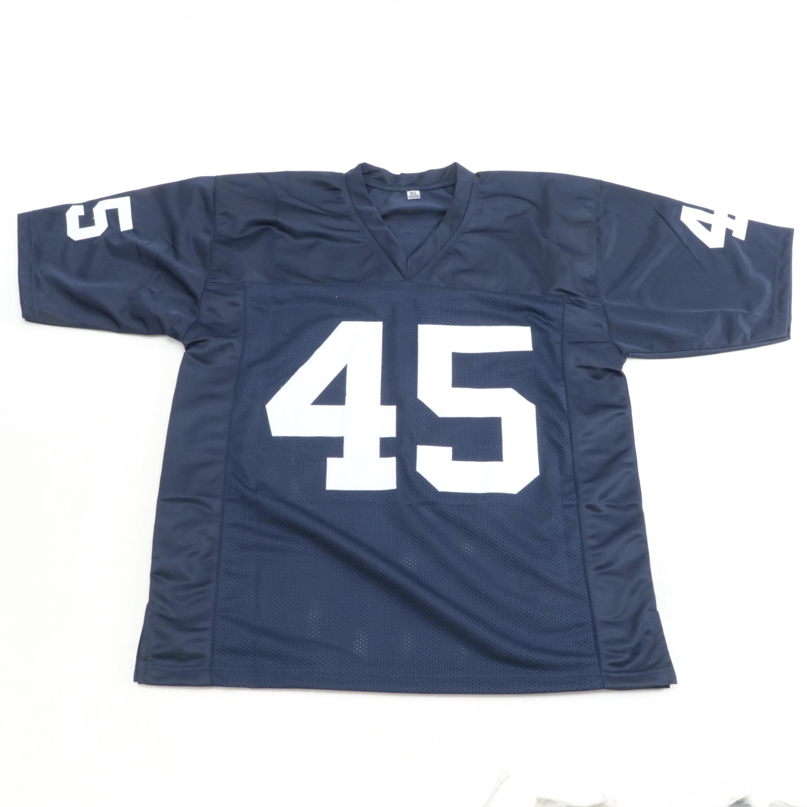 University Of Notre Dame Fighting Irish Rudy Ruettiger Signed Football Jersey