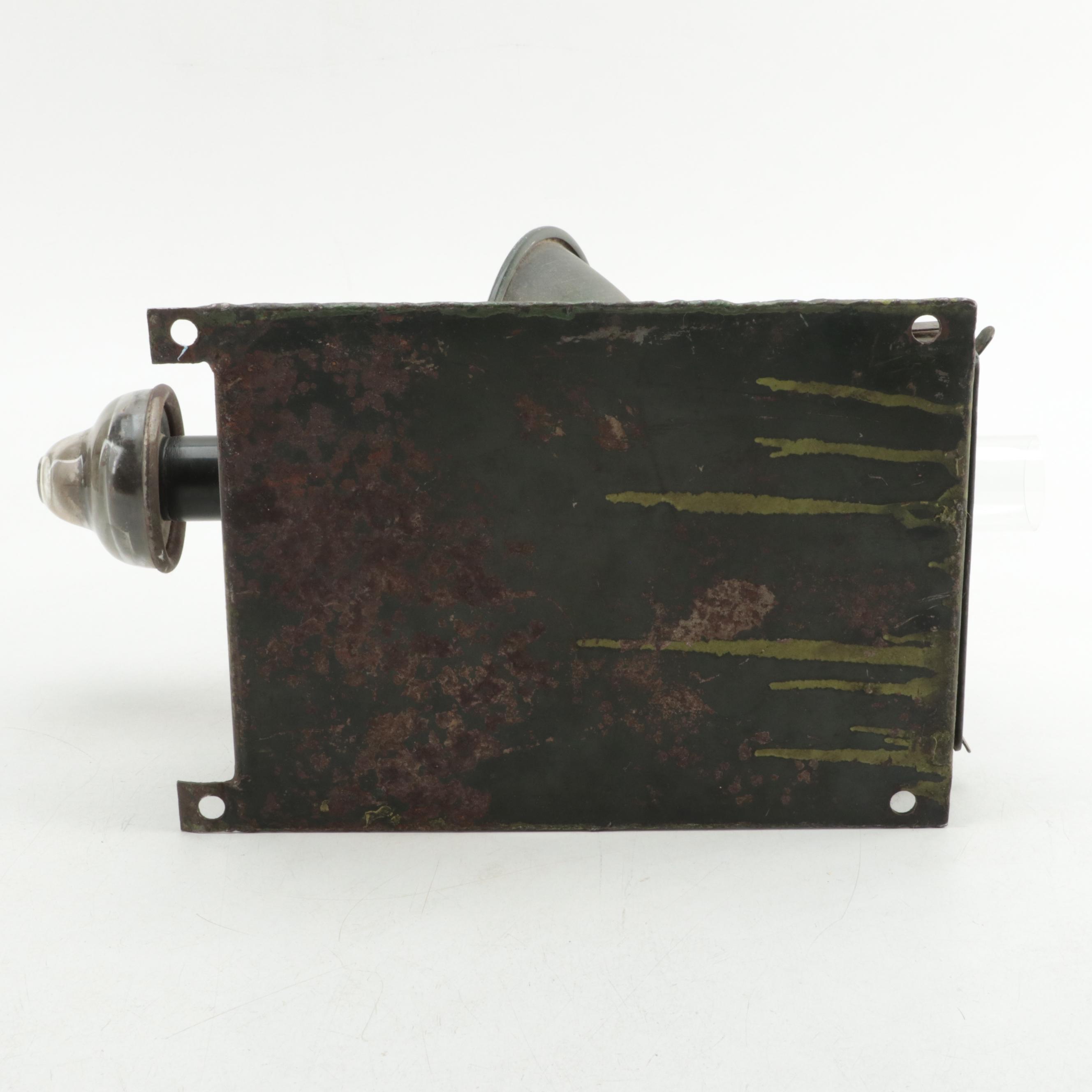 Metal Wall Mount Railroad Kerosene Lantern