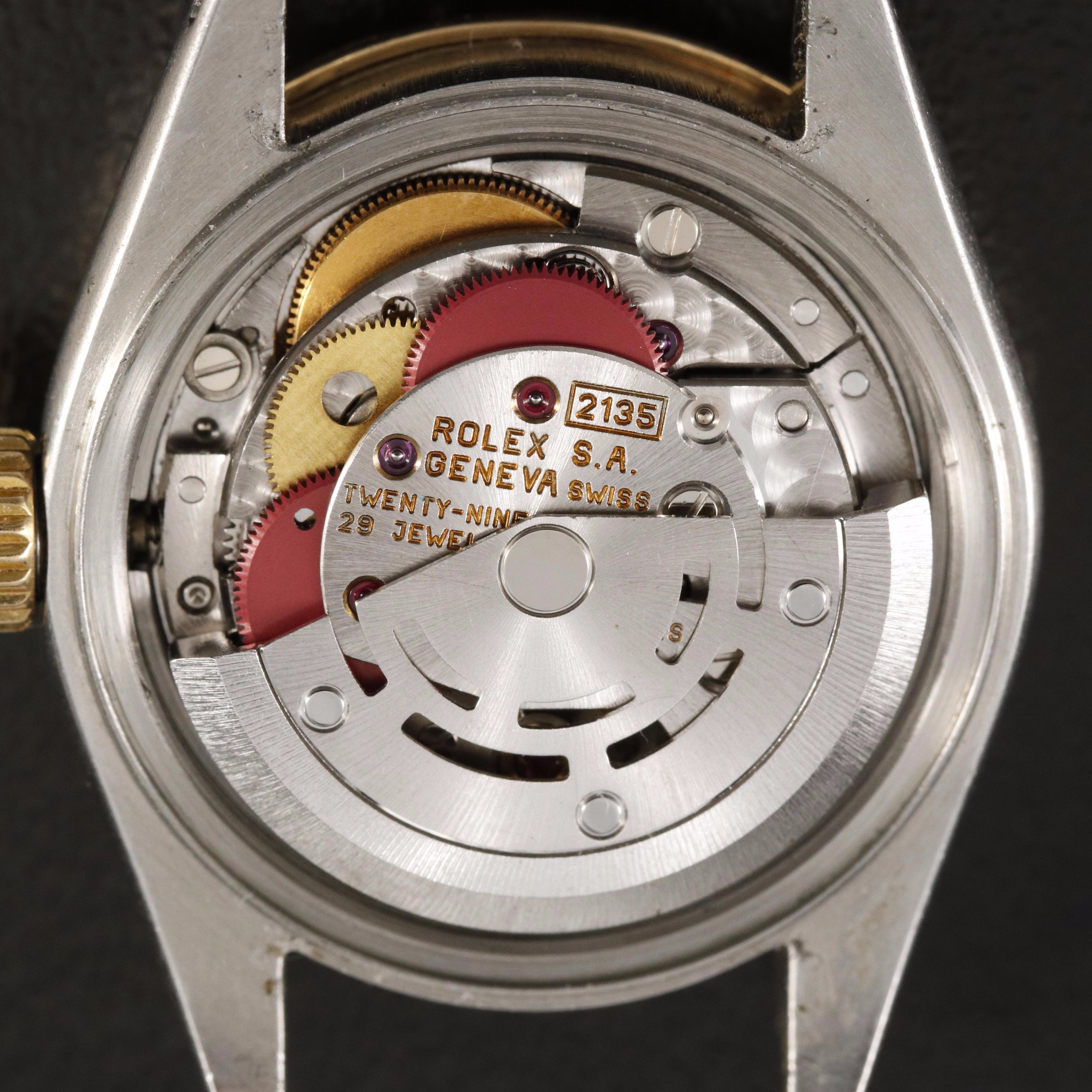 1991 Rolex Ivory Pyramid Dial, Diamond Bezel Datejust Watch