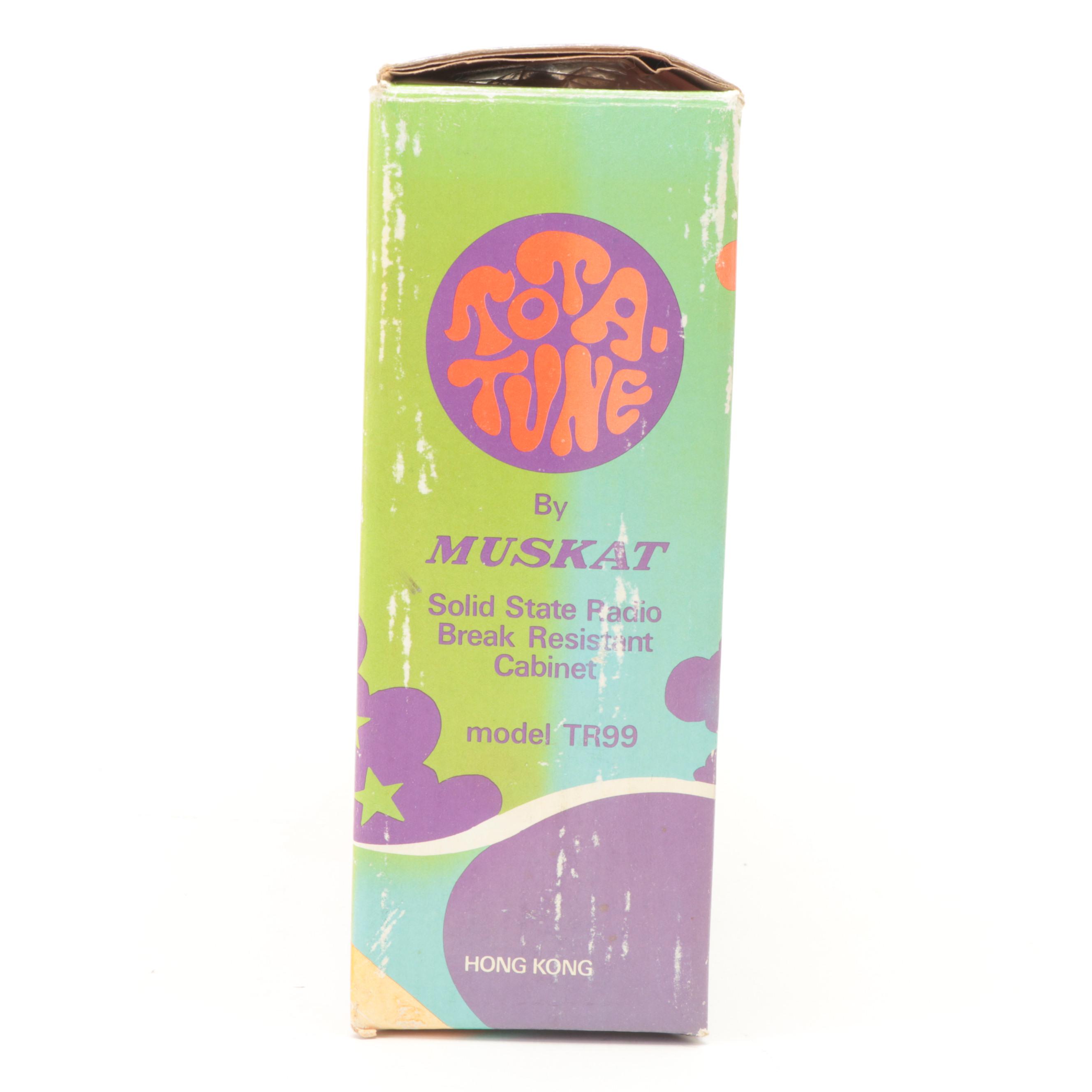 Muskat "Totatune" Solid State Portable Radio with Sears "Flirt" Portable Radio