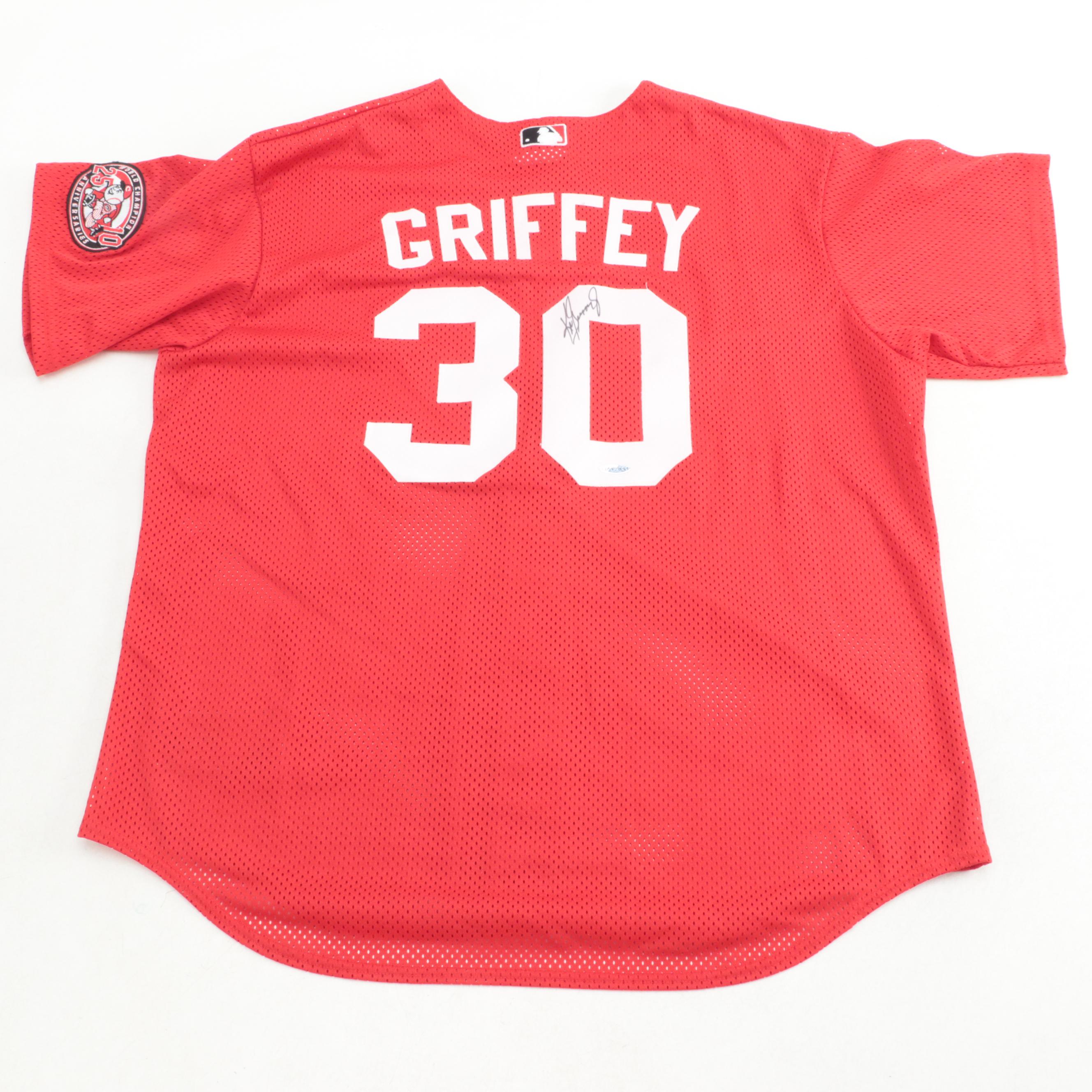 Cincinnati Reds Ken Griffey Jr. Signed Baseball Jersey