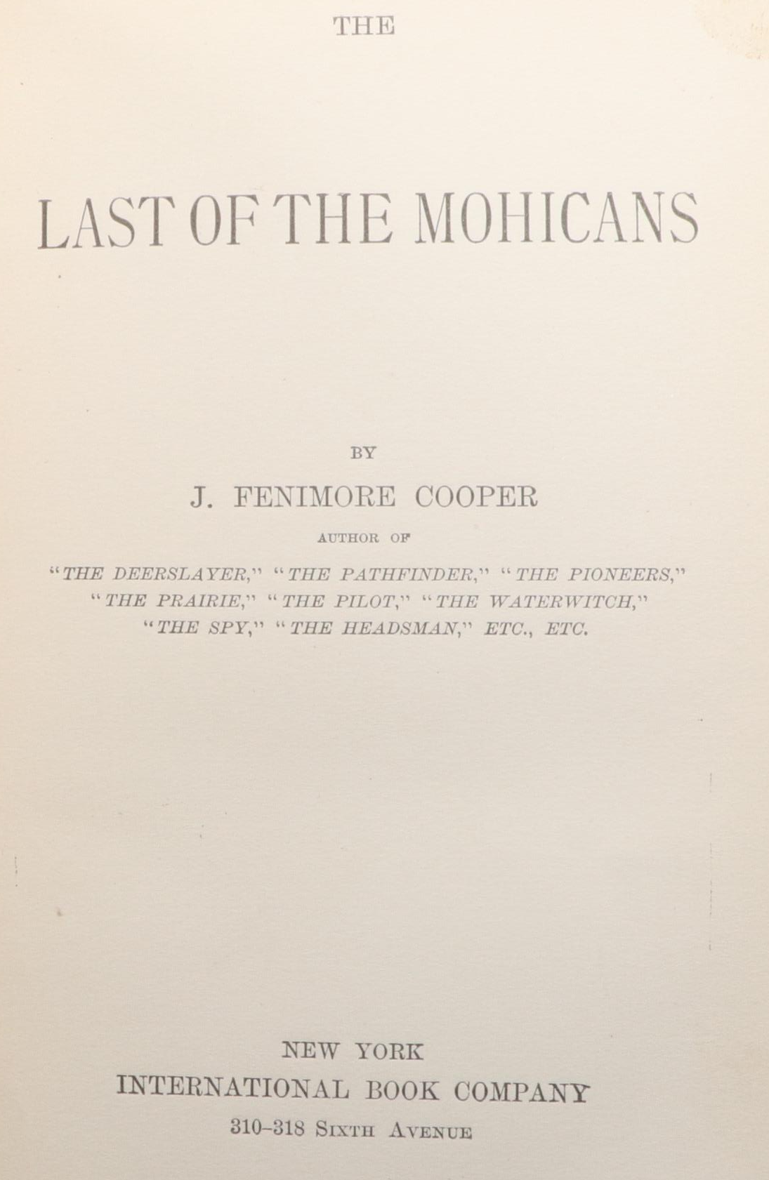 "Leatherstocking Tales" Complete Series by James Fenimore Cooper