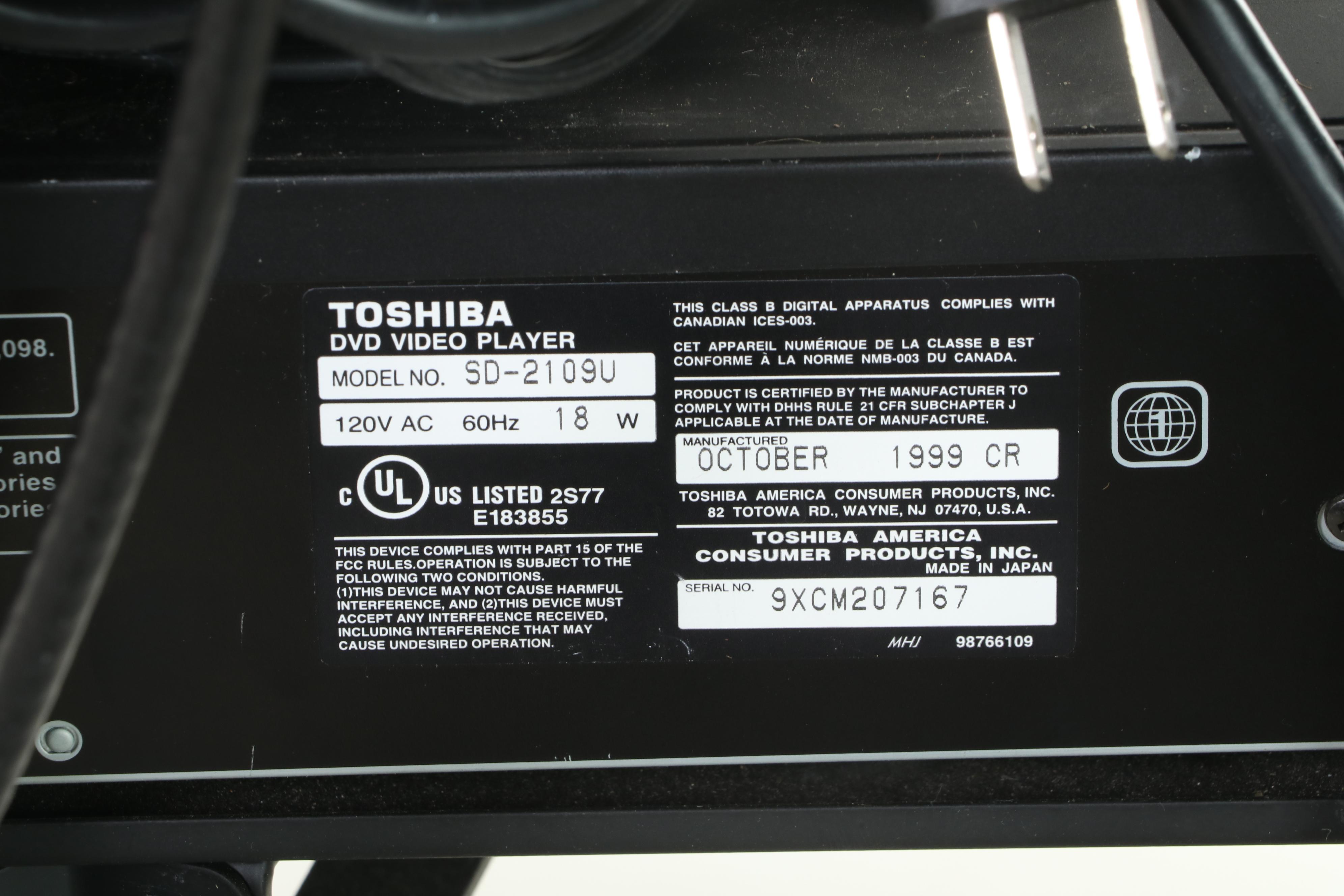 Sharp LCD TV/DVD Combo, Toshiba DVD Player, Mount Factory Cart and More