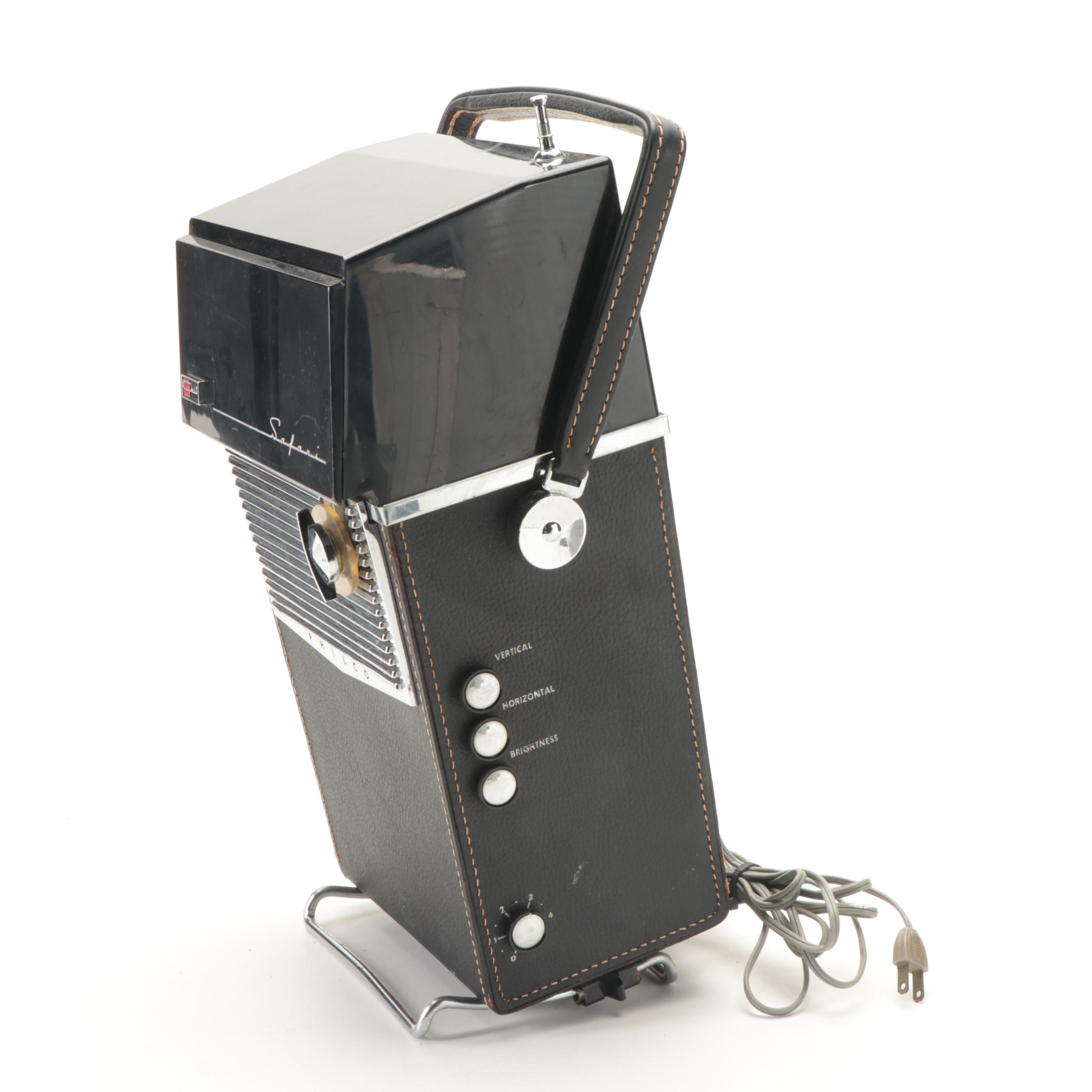 Philco Safari Portable All-Transistor Battery Operated Television, 1959