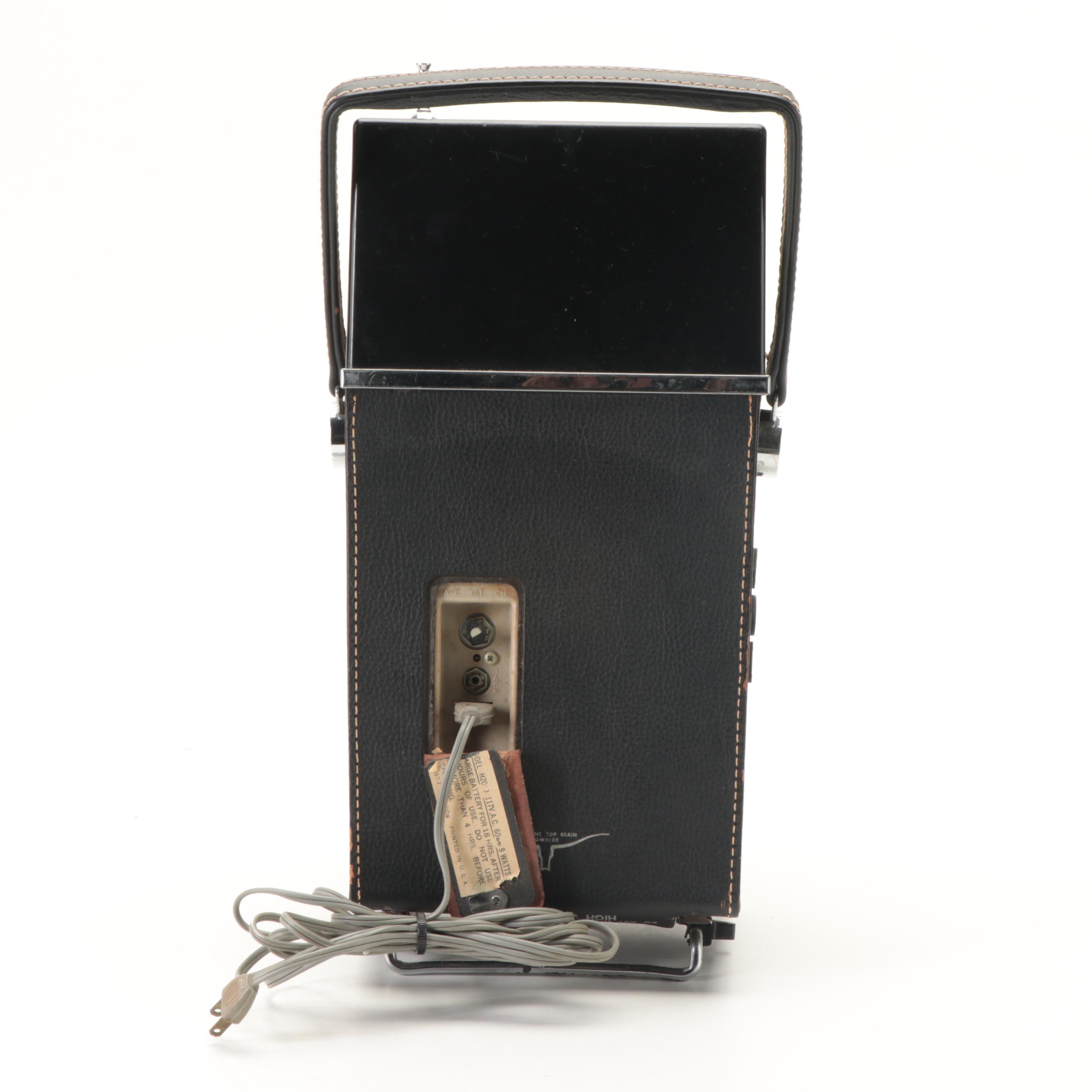 Philco Safari Portable All-Transistor Battery Operated Television, 1959