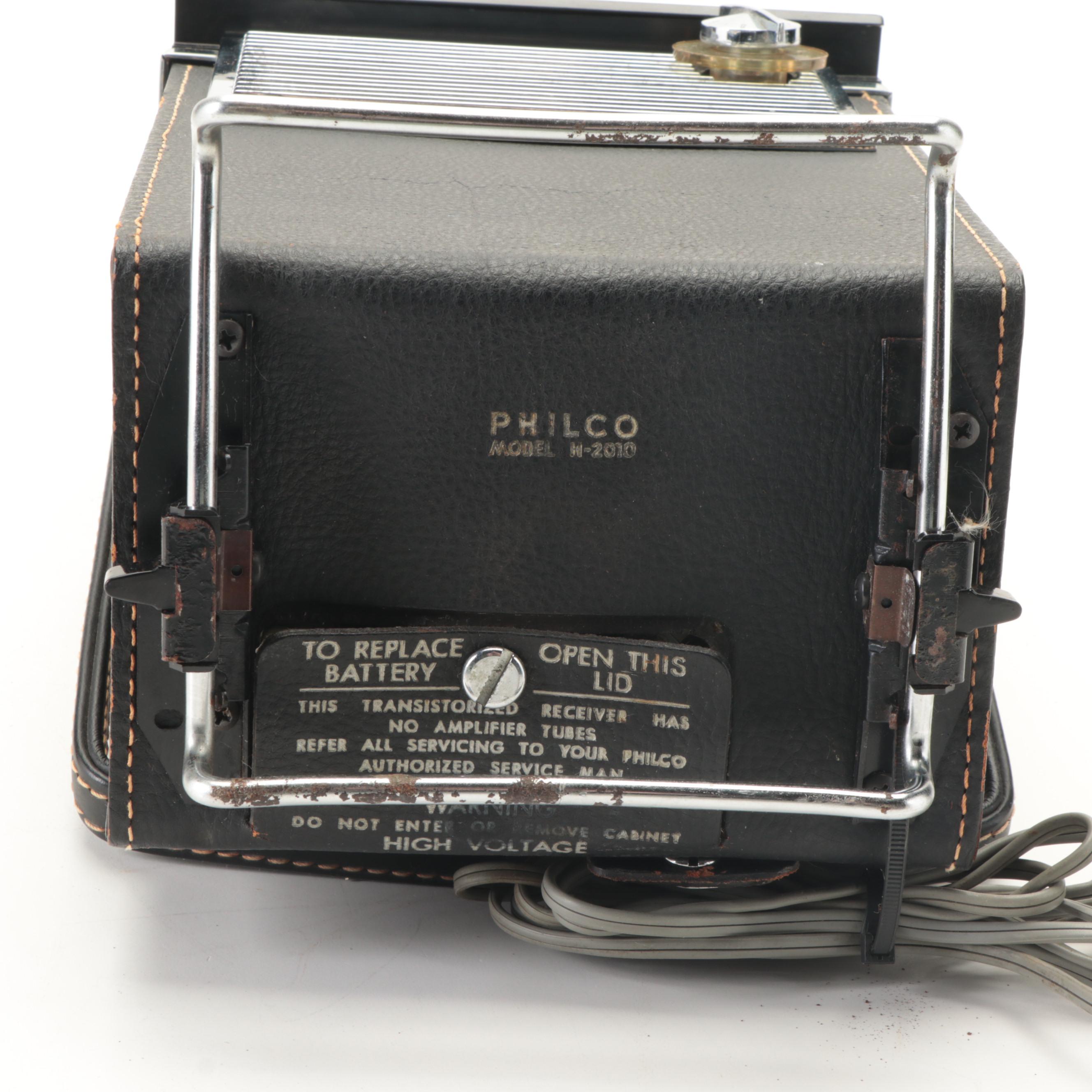 Philco Safari Portable All-Transistor Battery Operated Television, 1959