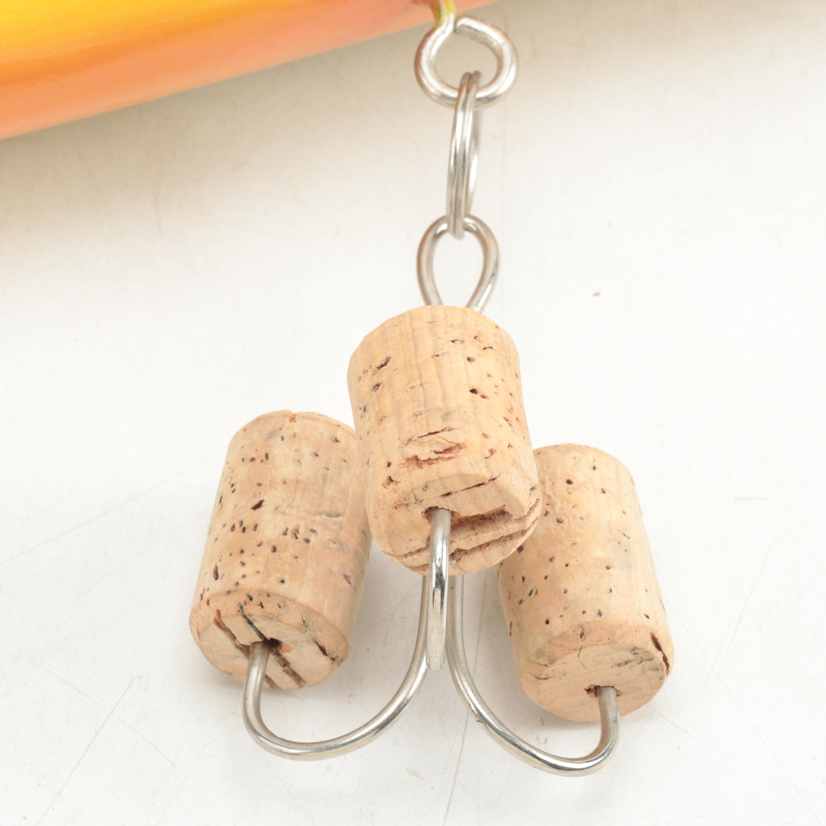 Hand-Painted Firetiger Fishing Lure Hanging Display